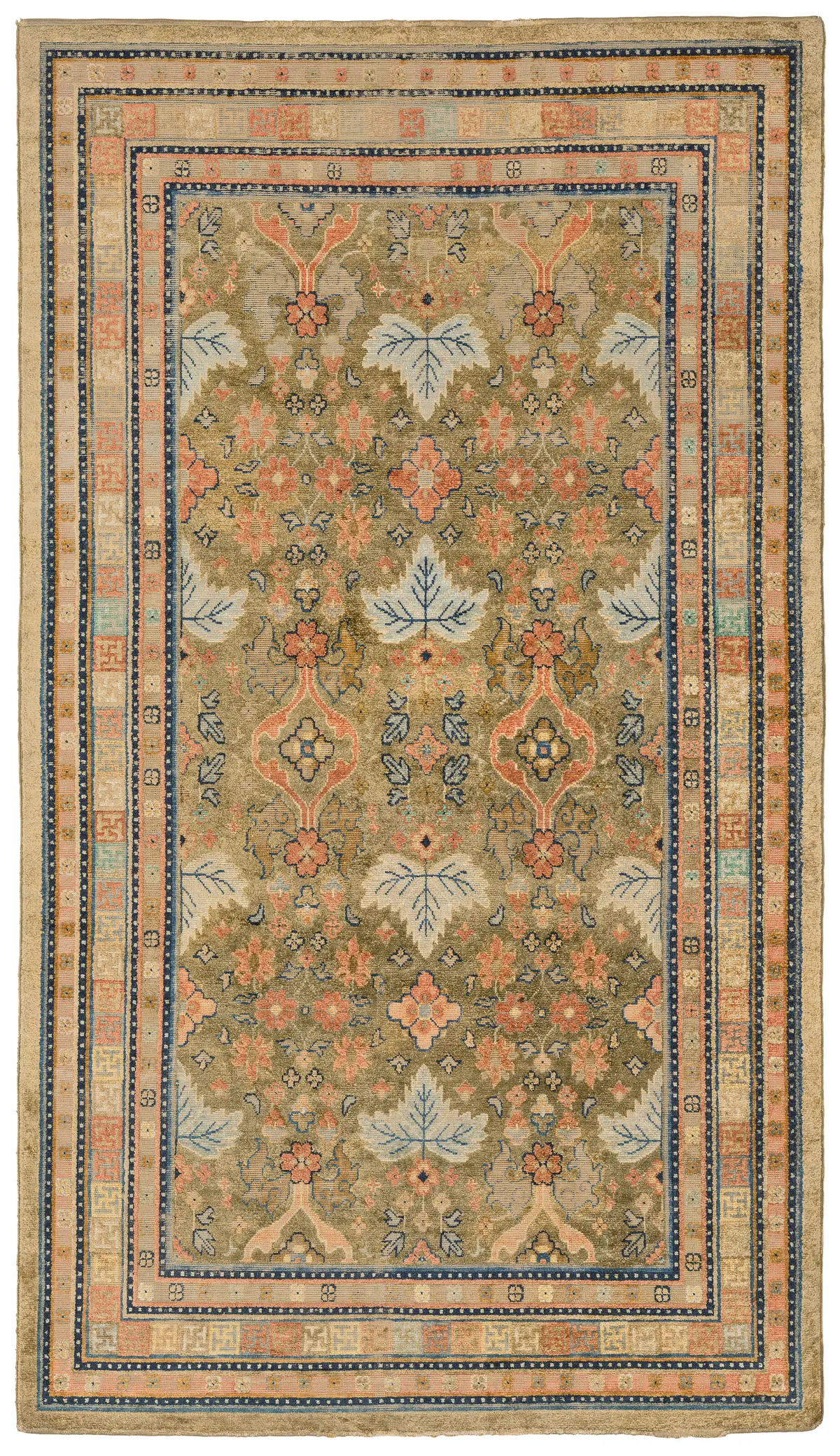 A Silk Kashgar Rug