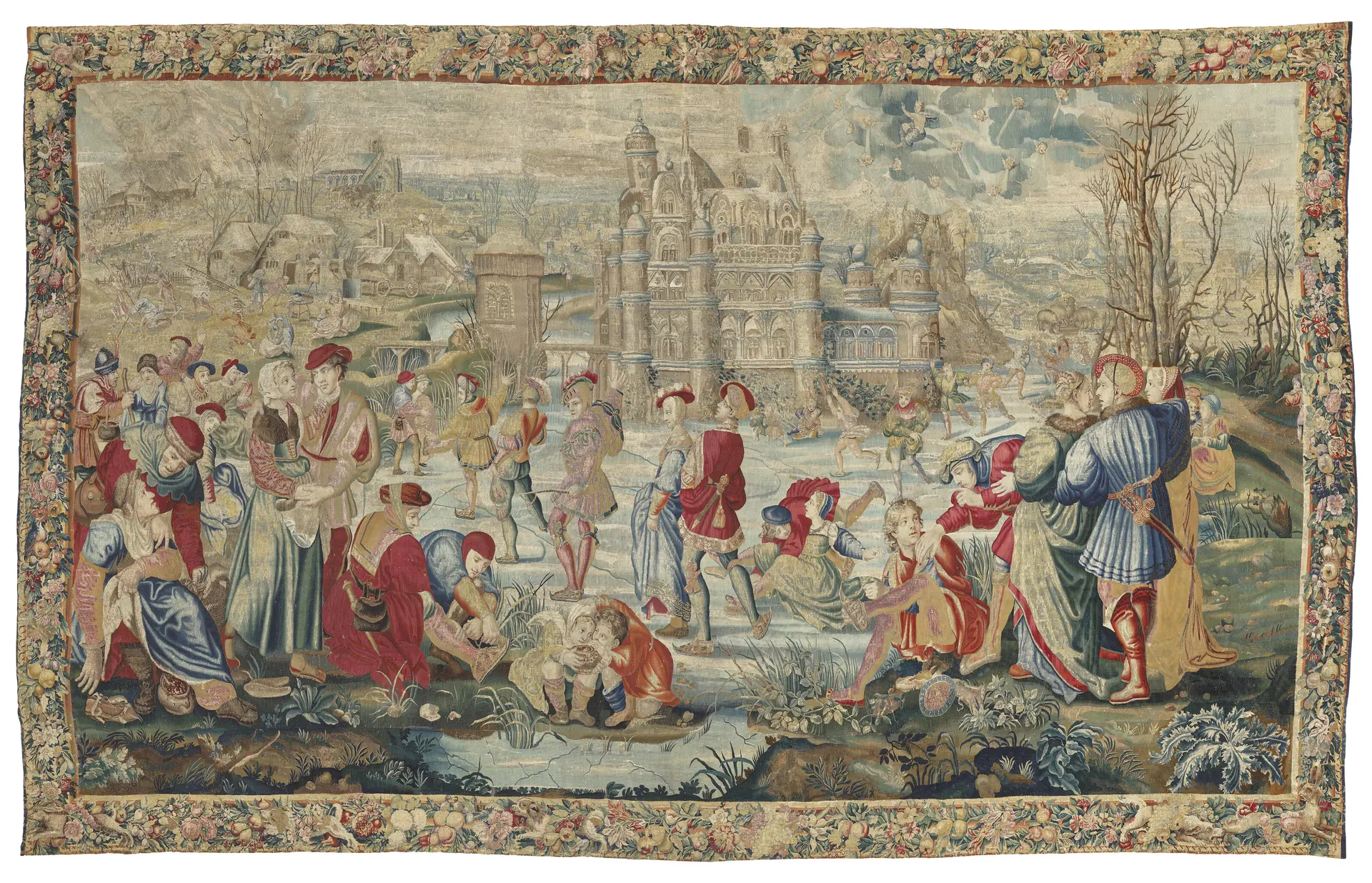 A Flemish Allegorical Tapestry from 'The Seasons of Lucas' Series