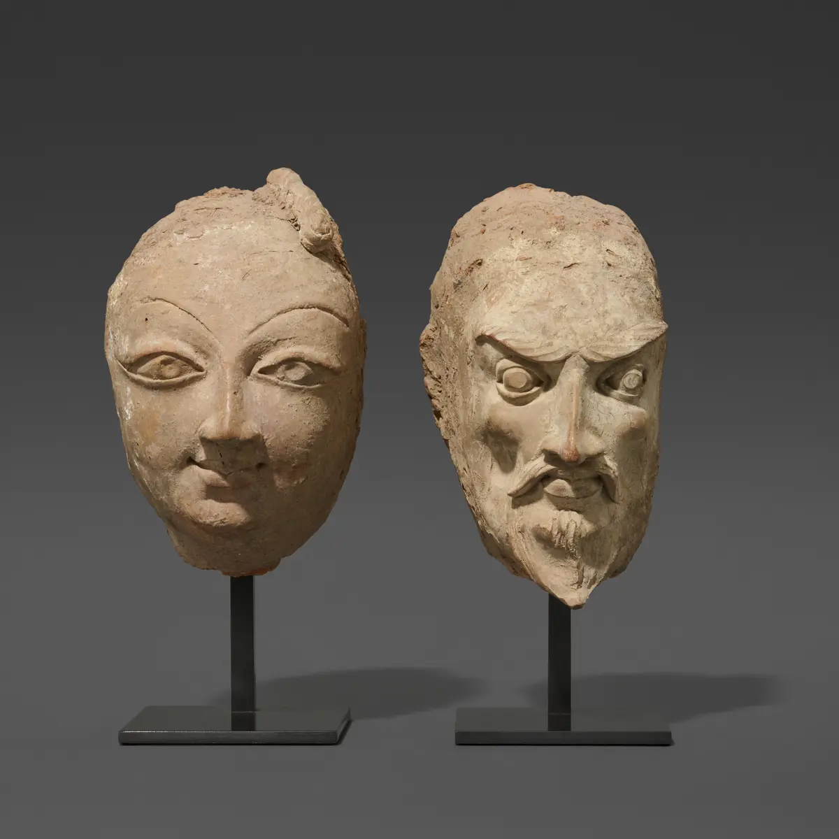 Two Terracotta Heads
