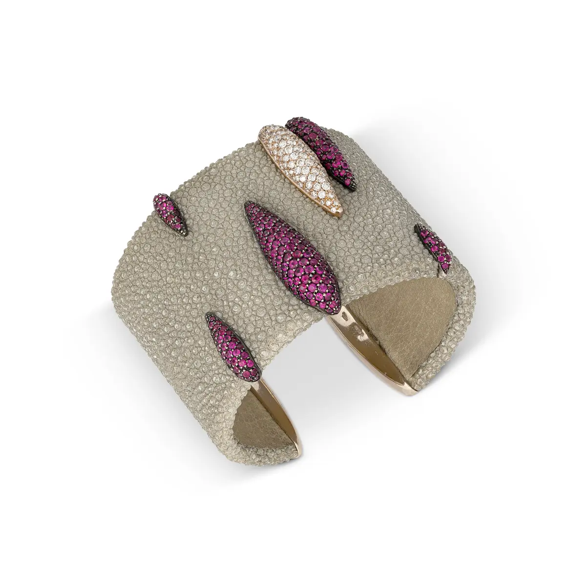De Grisogono Galuchat, Ruby and Diamond Cuff