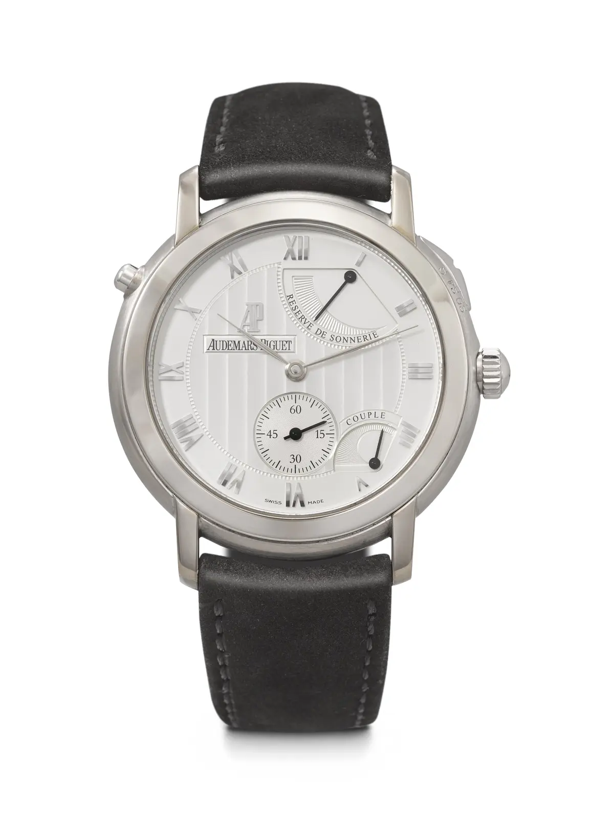 Audemars Piguet. An Extremely Rare and Attractive 18K White Gold Grande