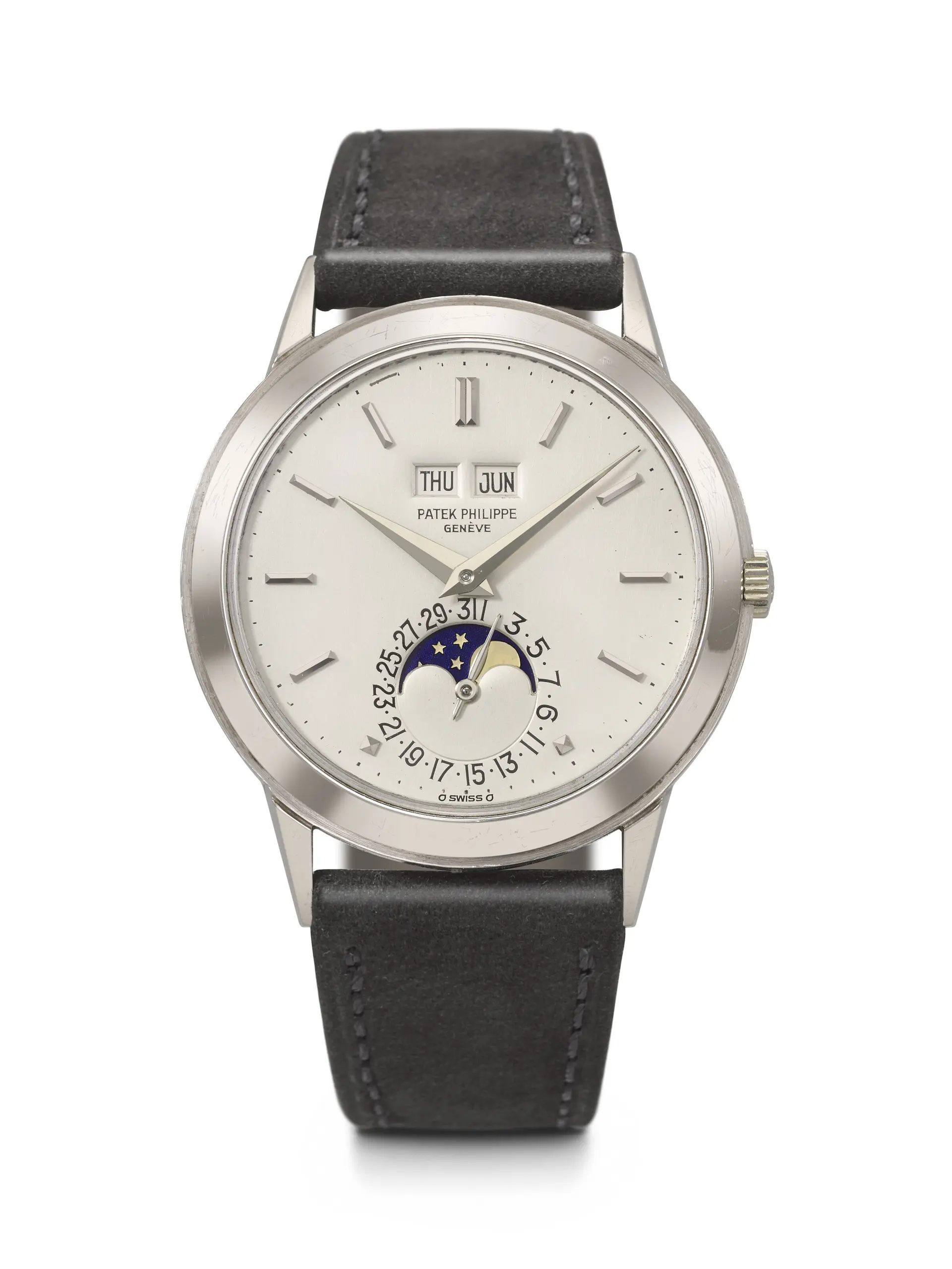 Patek Philippe. An Extremely Rare and Highly Attractive 18K White