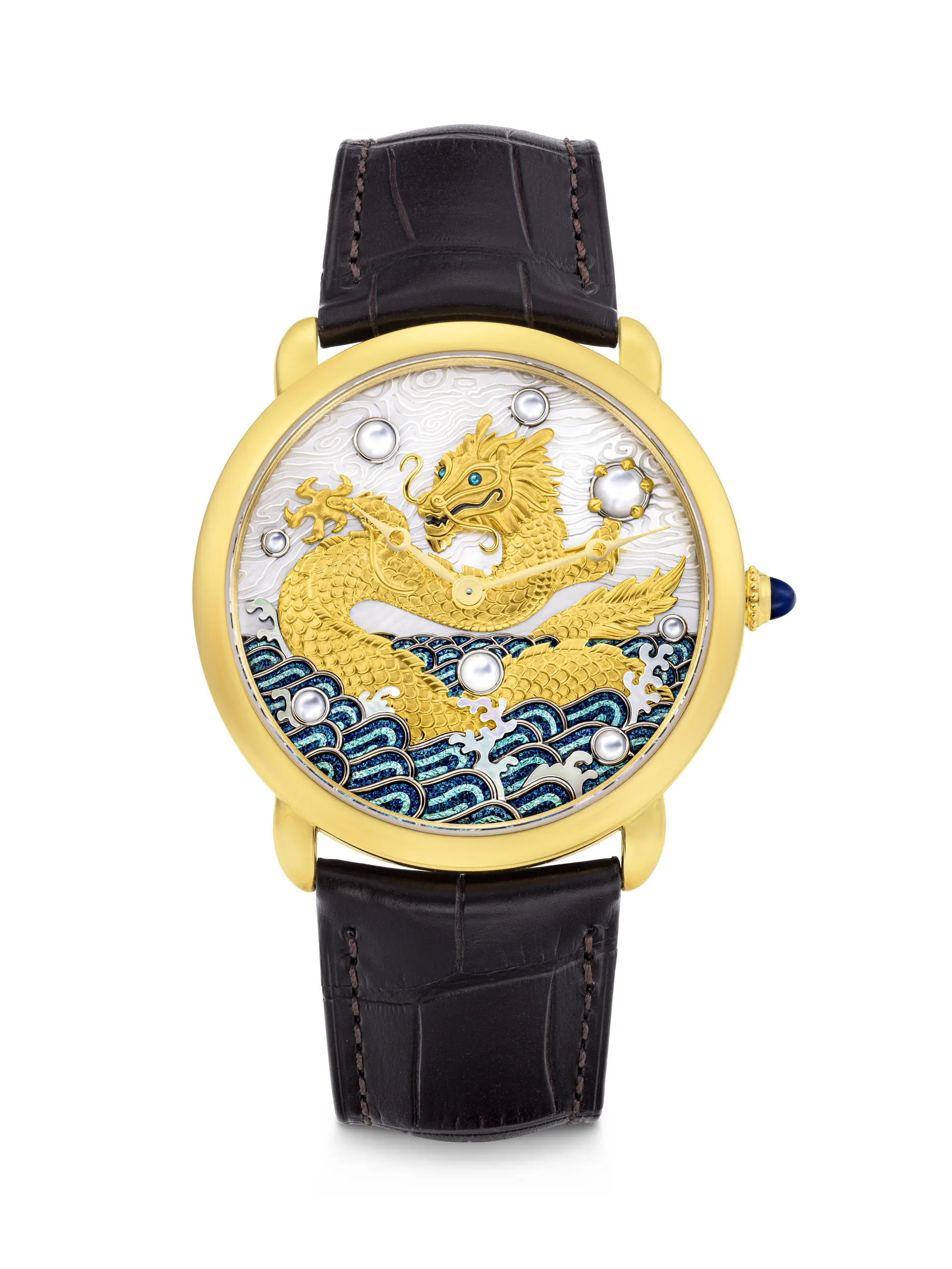 Cartier. A Very Rare and Exquisite 18K Gold Limited Edition Wristwatch