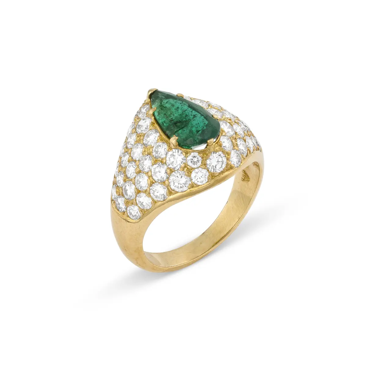 Van Cleef & Arpels Emerald and Diamond Ring