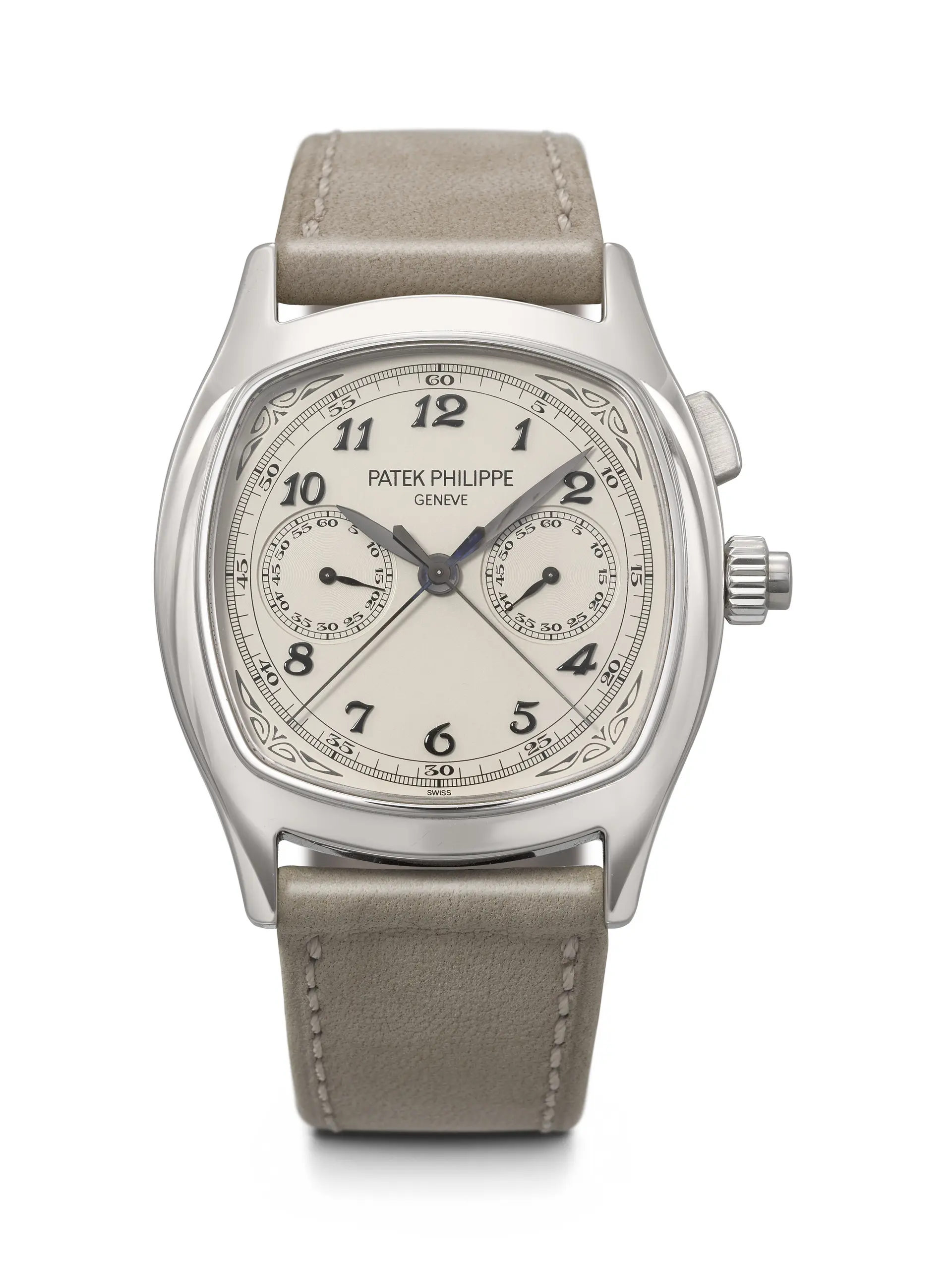 Patek Philippe. A Very Rare and Highly Attractive Stainless Steel