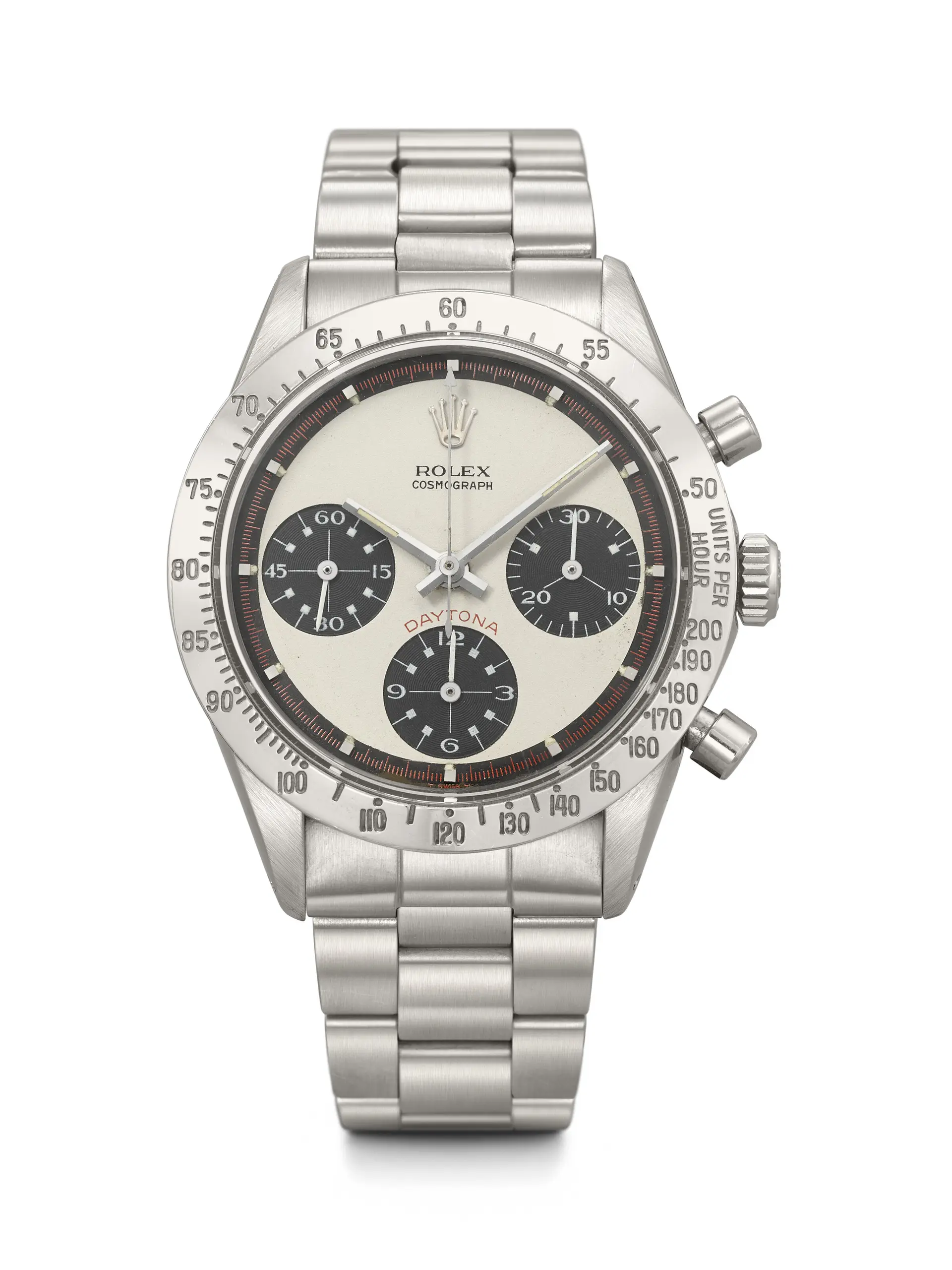 ROLEX. A VERY RARE AND ICONIC STAINLESS STEEL CHRONOGRAPH WRISTWATCH