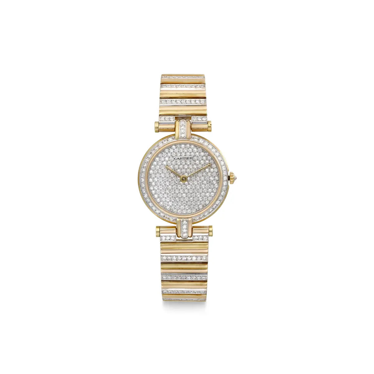 Cartier Diamond 'Vendome' Wristwatch