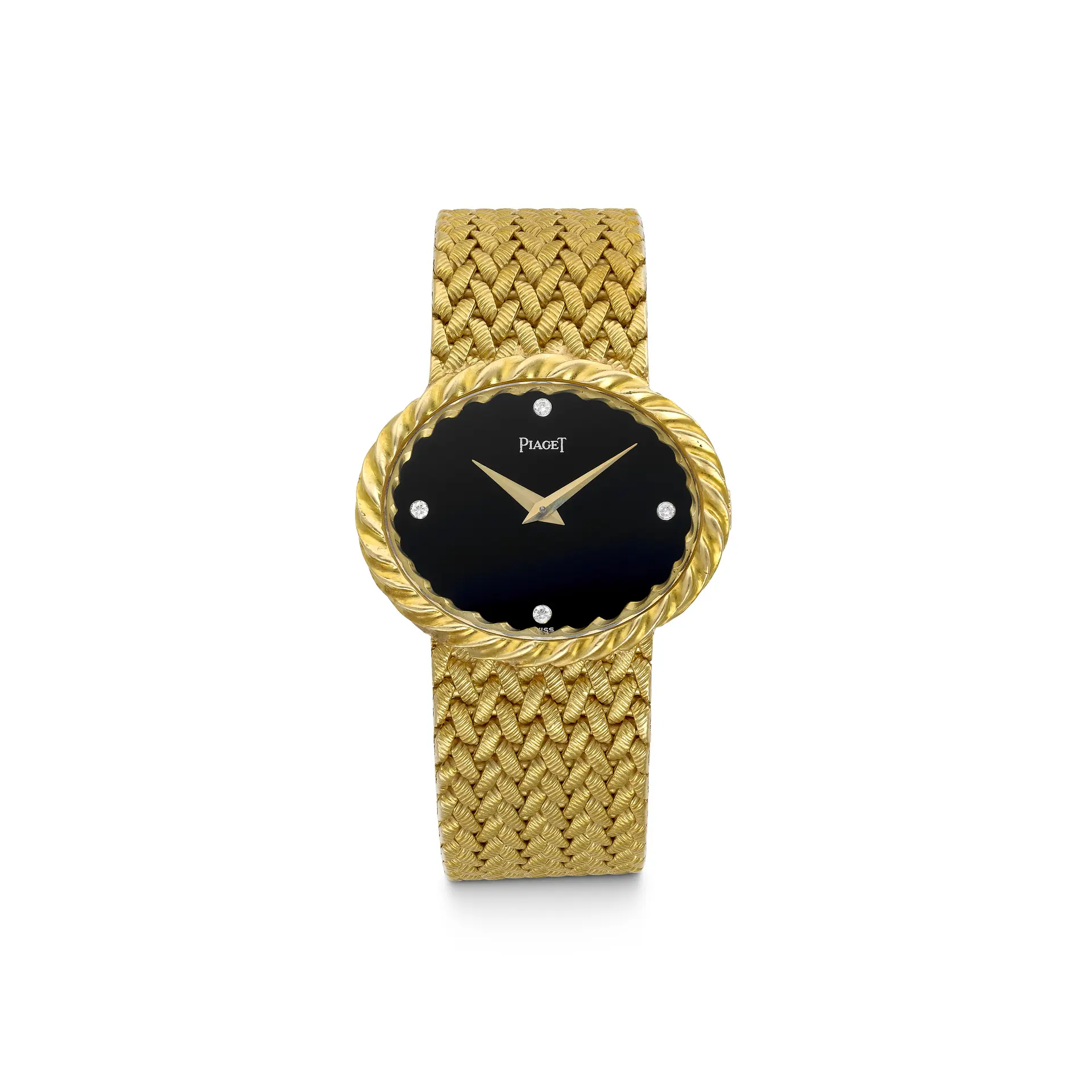 Piaget Enamel and Diamond Wristwatch