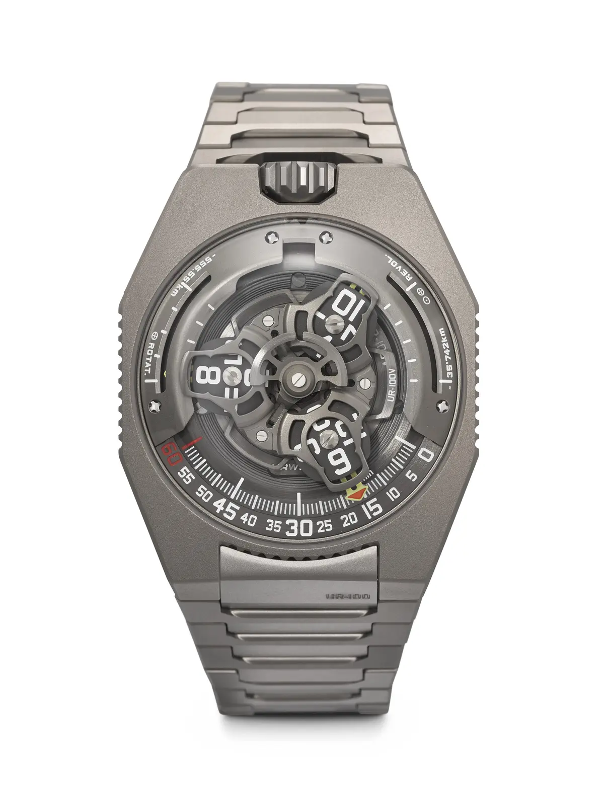 Urwerk. A Highly Unusual and Innovative Titanium Limited Edition Wristwatch