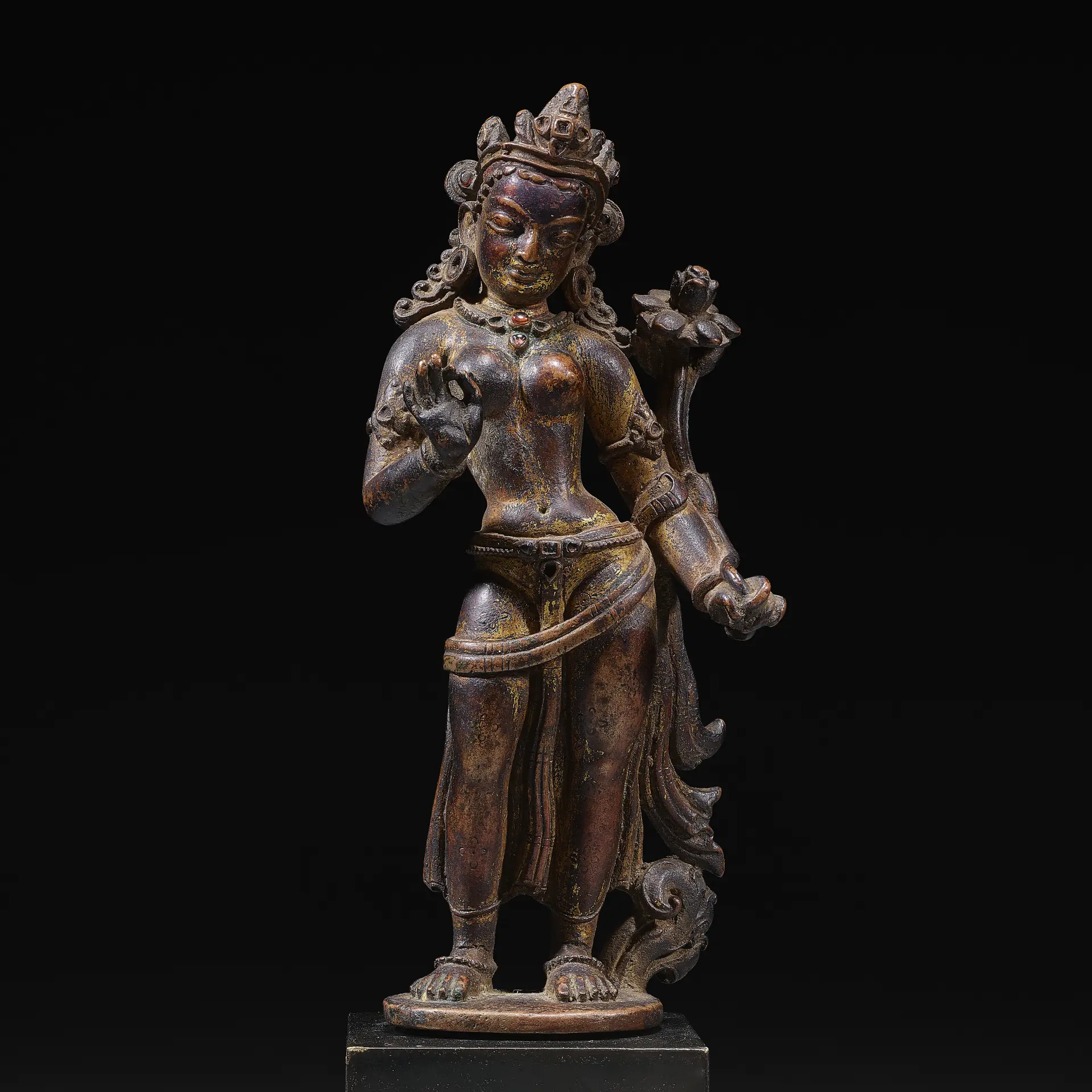 A Gilt Copper Alloy Figure of Tara
