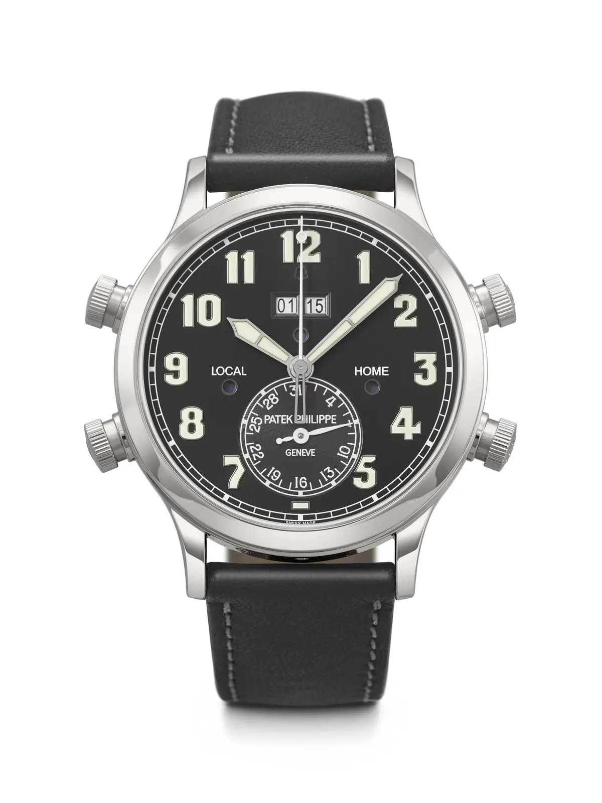 Patek Philippe. A Technically Impressive Platinum Automatic Dual-Time