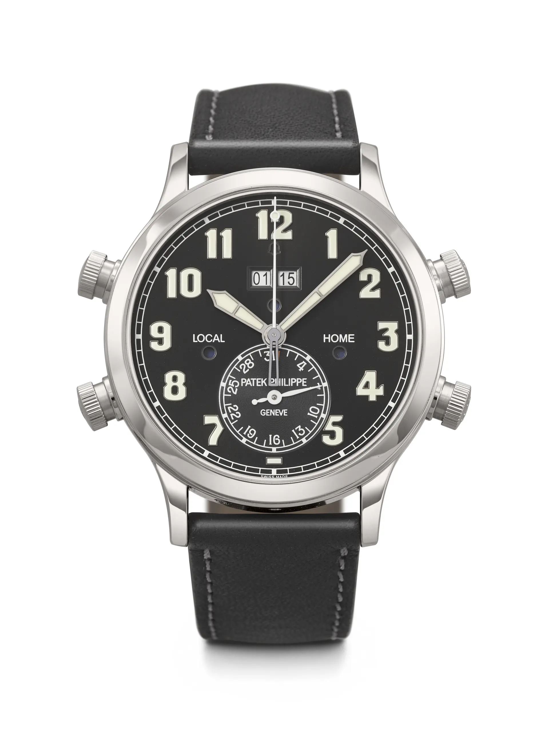 Patek Philippe. A Technically Impressive Platinum Automatic Dual-Time