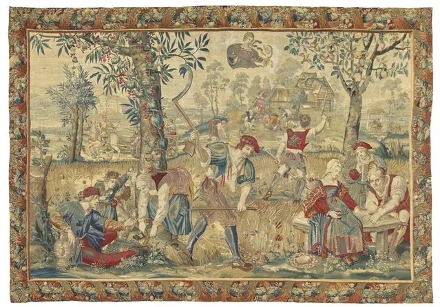 A Louis Xiv Allegorical Tapestry of Summer