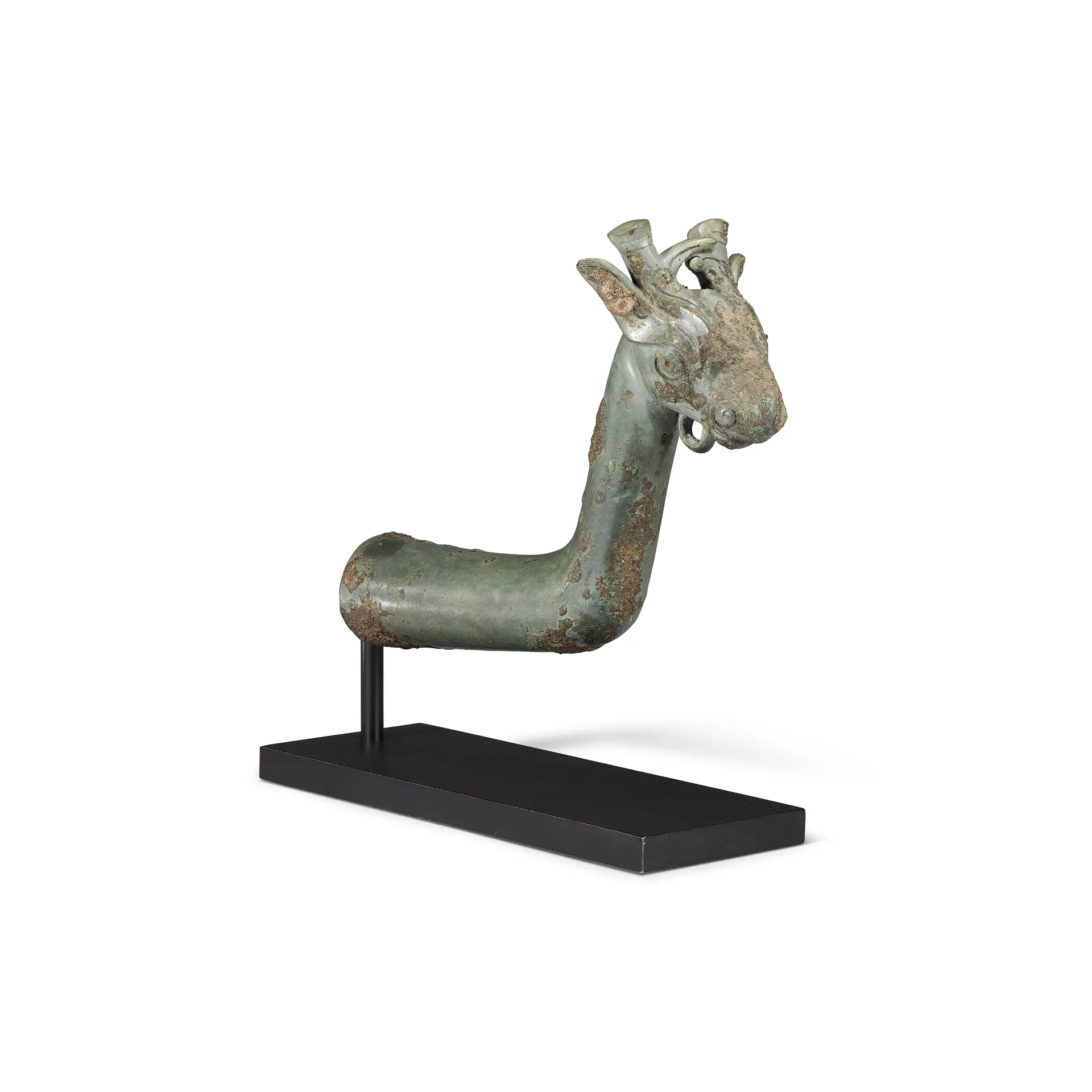 A Rare Archaic Bronze Chariot-Pole Fitting
