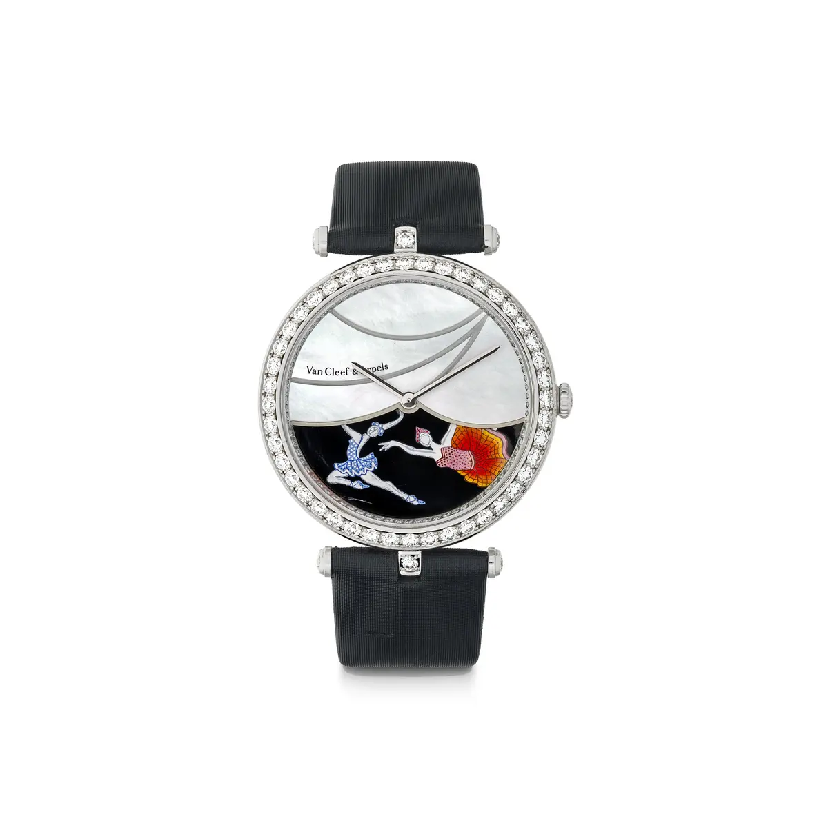 Van Cleef & Arpels Mother-Of-Pearl, Diamond and Enamel 'Lady Arpels