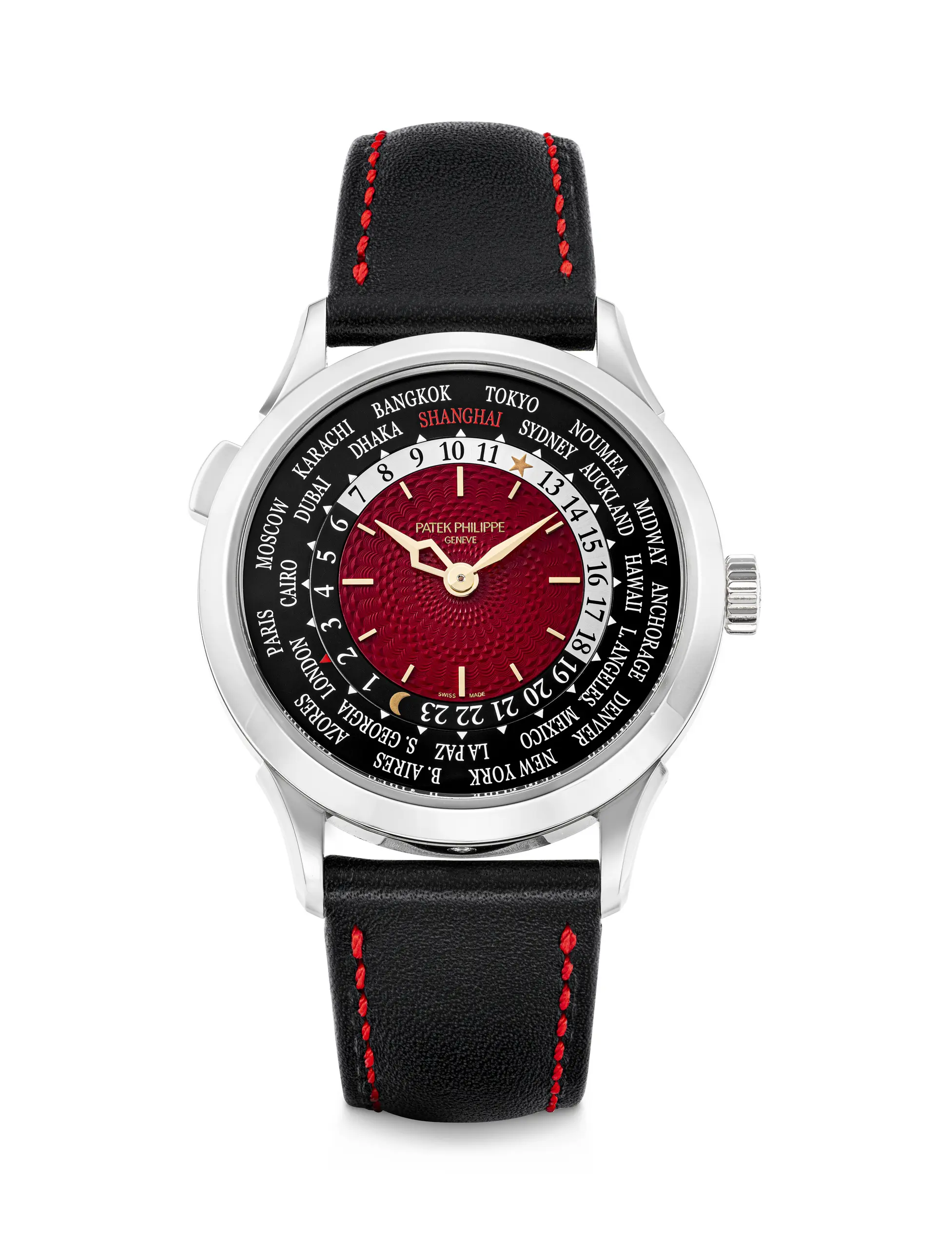 Patek Philippe. A Very Rare Platnium Limited Edition Automatic World