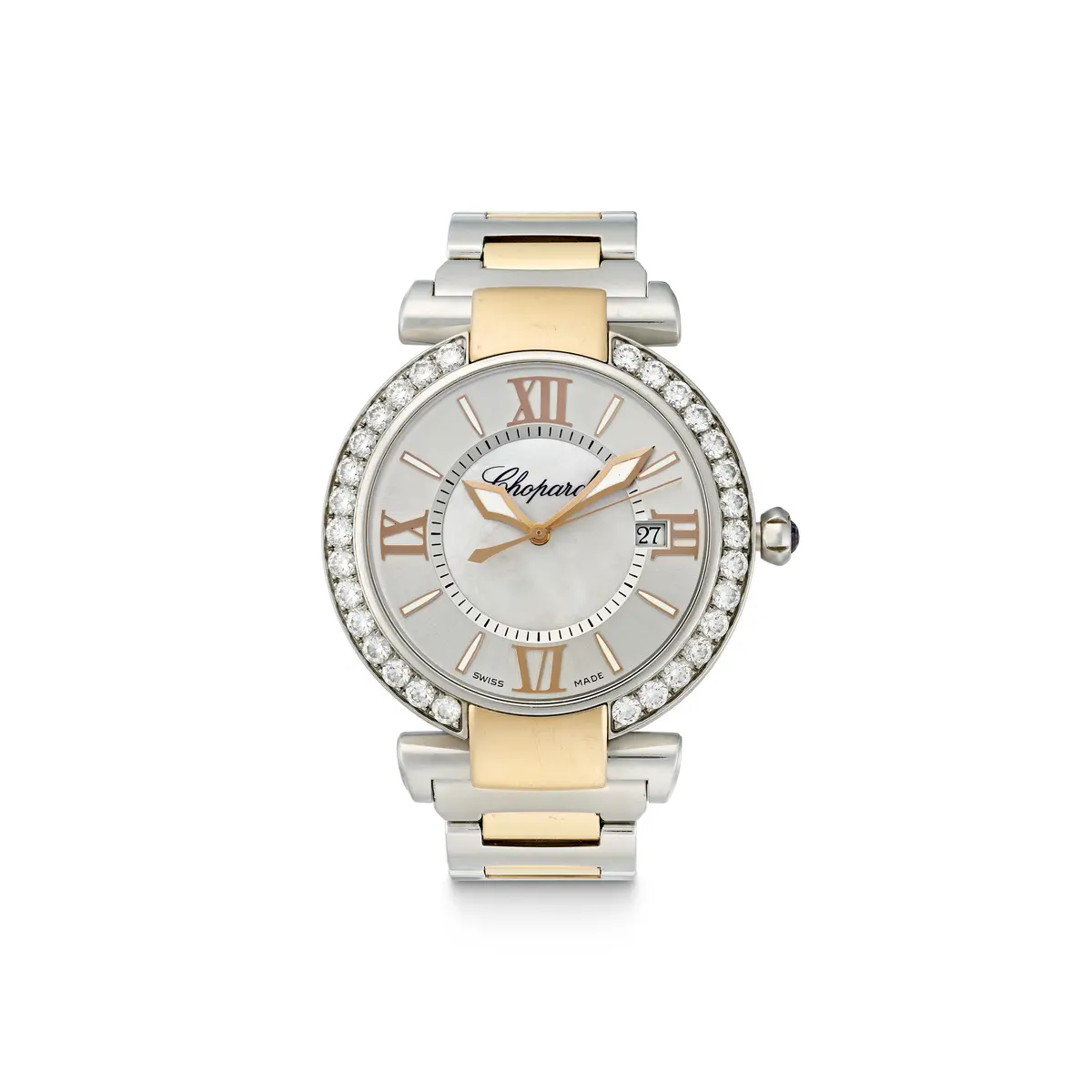 Chopard Mother-Of-Pearl, Diamond and Coloured Sapphire 'Imperiale' Wristwatch