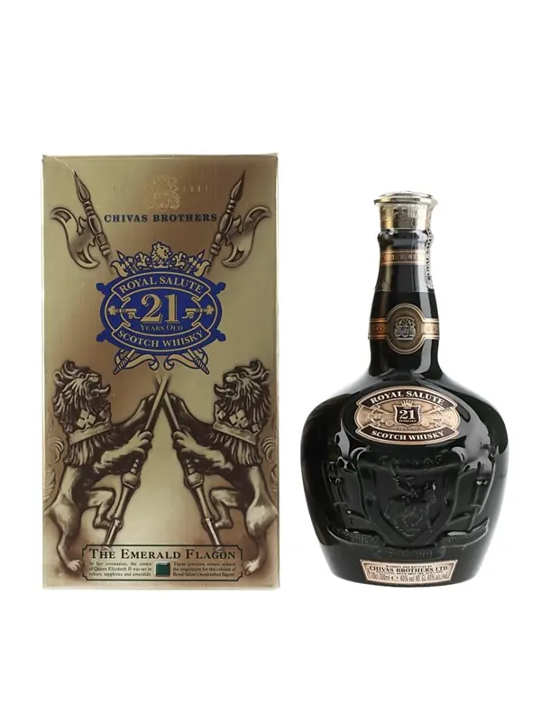 Royal Salute 21 Year Old Bottled 2005 - Emerald Ceramic Flago 70cl / 40%
