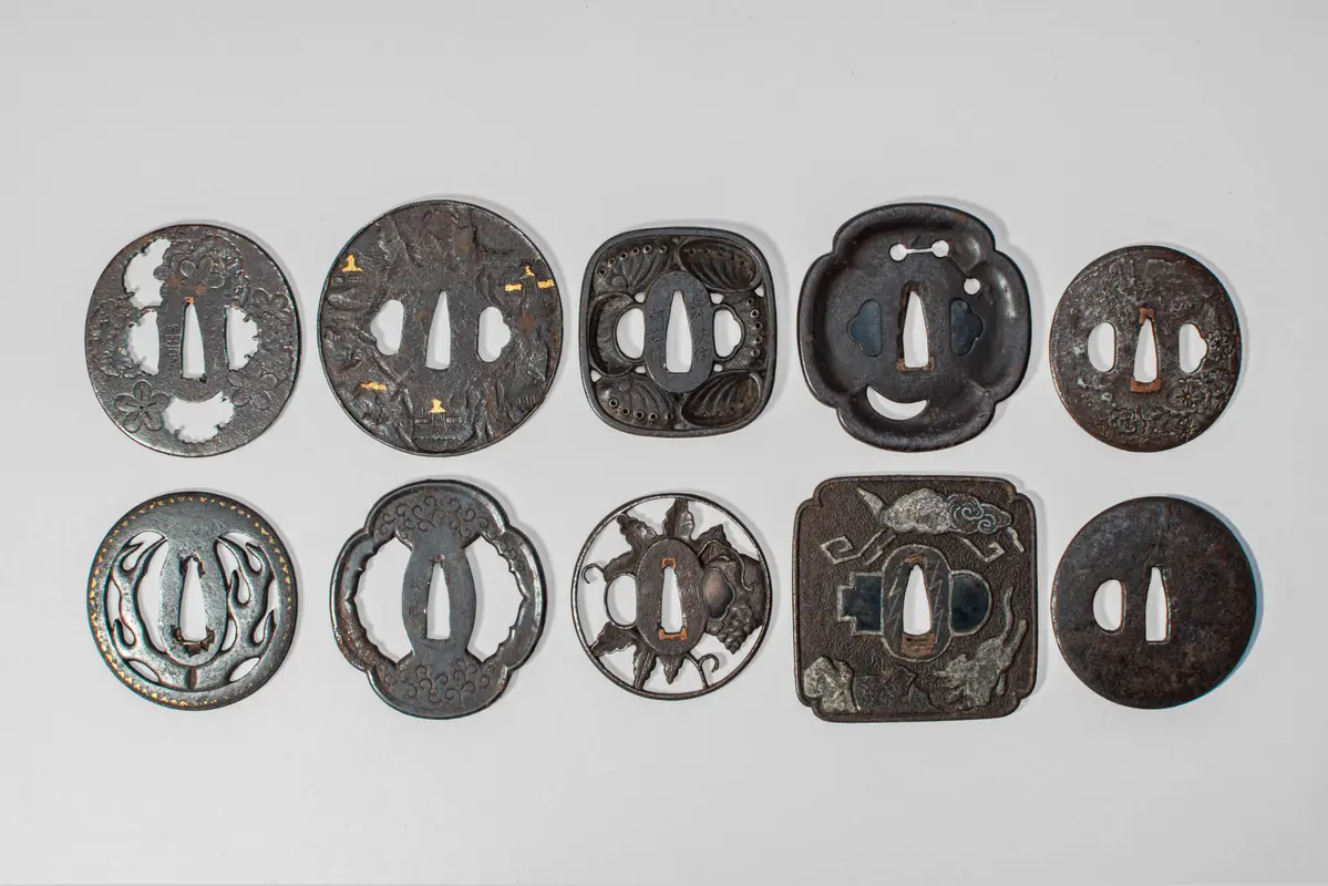 GROUP OF TEN JAPANESE TSUBA