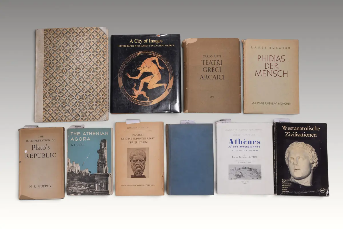 COLLECTION OF BOOKS ON GREEK ART AND CULTURE - EX LIBRARY OF ROBIN SIMS