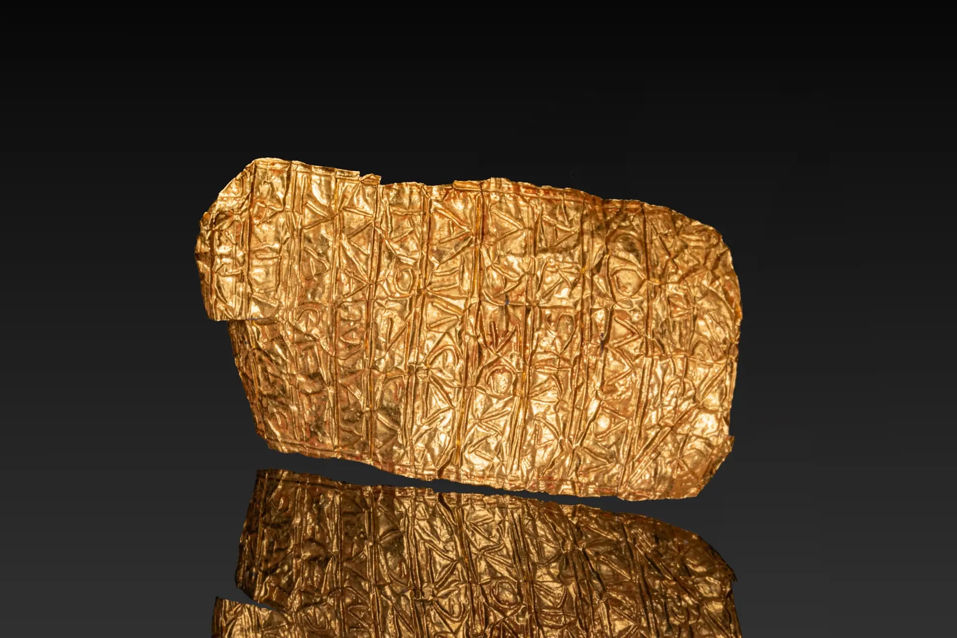 GREEK INSCRIBED HIGH KARAT GOLD FOIL