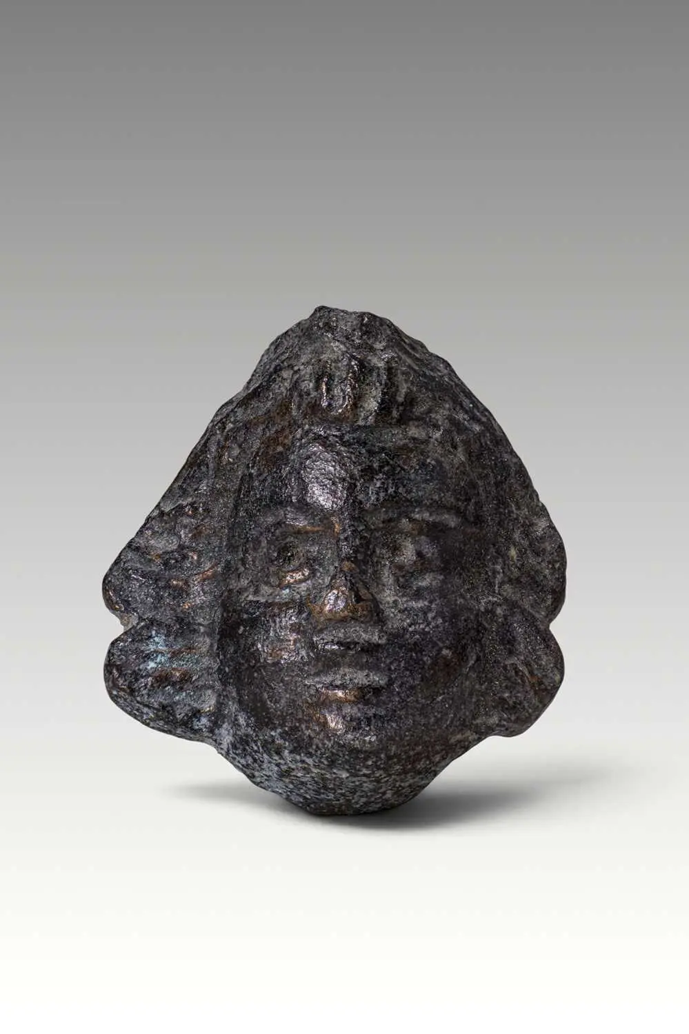ROMAN BRONZE HEAD OF EROS