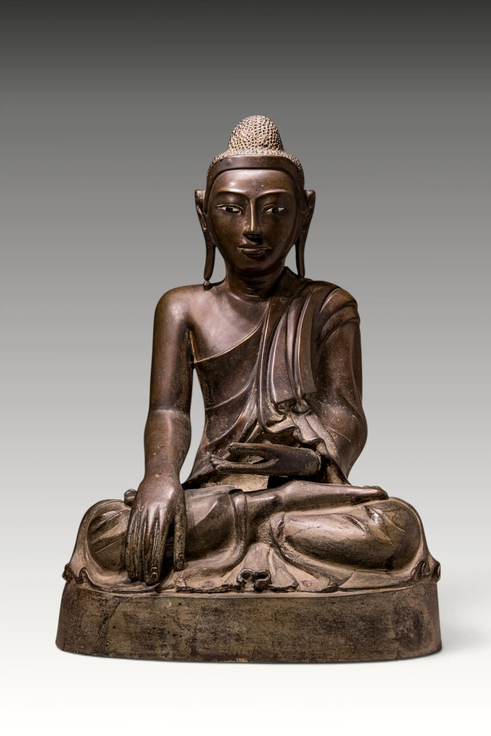 BURMESE BRONZE MANDALAY BUDDHA SHAKYAMUNI