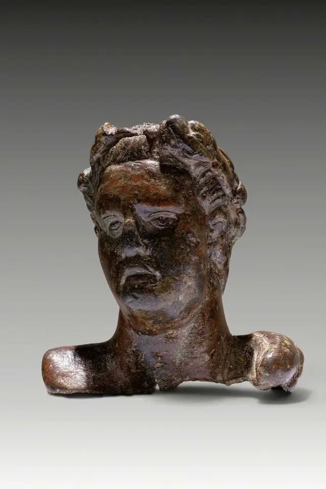 ROMAN BRONZE BUST OF EMPEROR CLAUDIUS