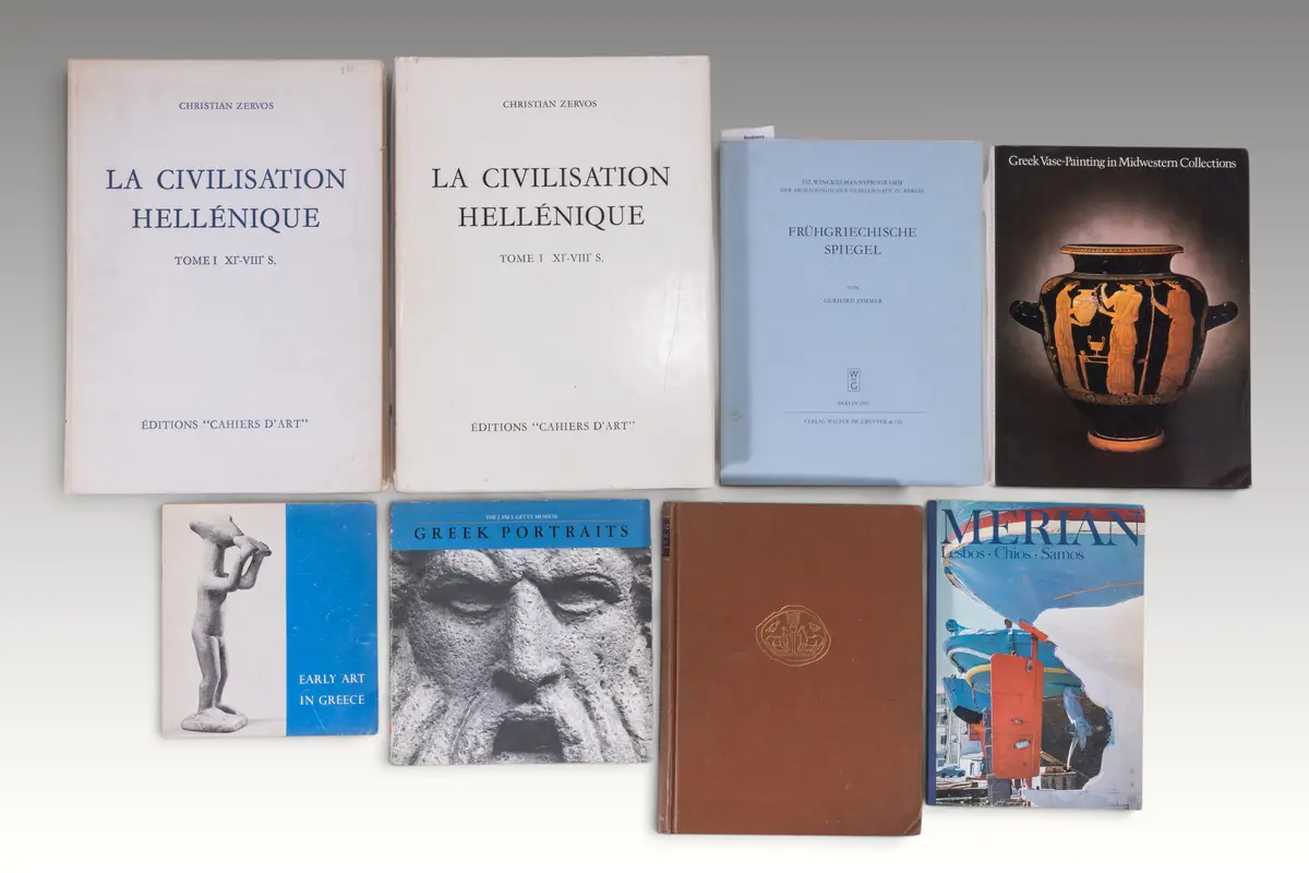 COLLECTION OF BOOKS ON GREEK ART