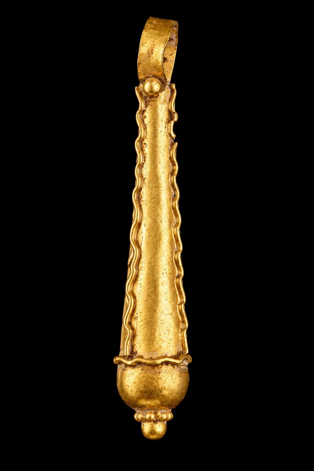 HELLENISTIC GOLD CLUB-SHAPED PENDANT