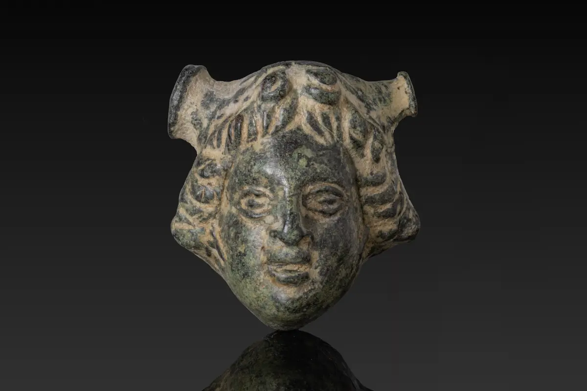 ROMAN BRONZE CUPID HEAD APPLIQU�