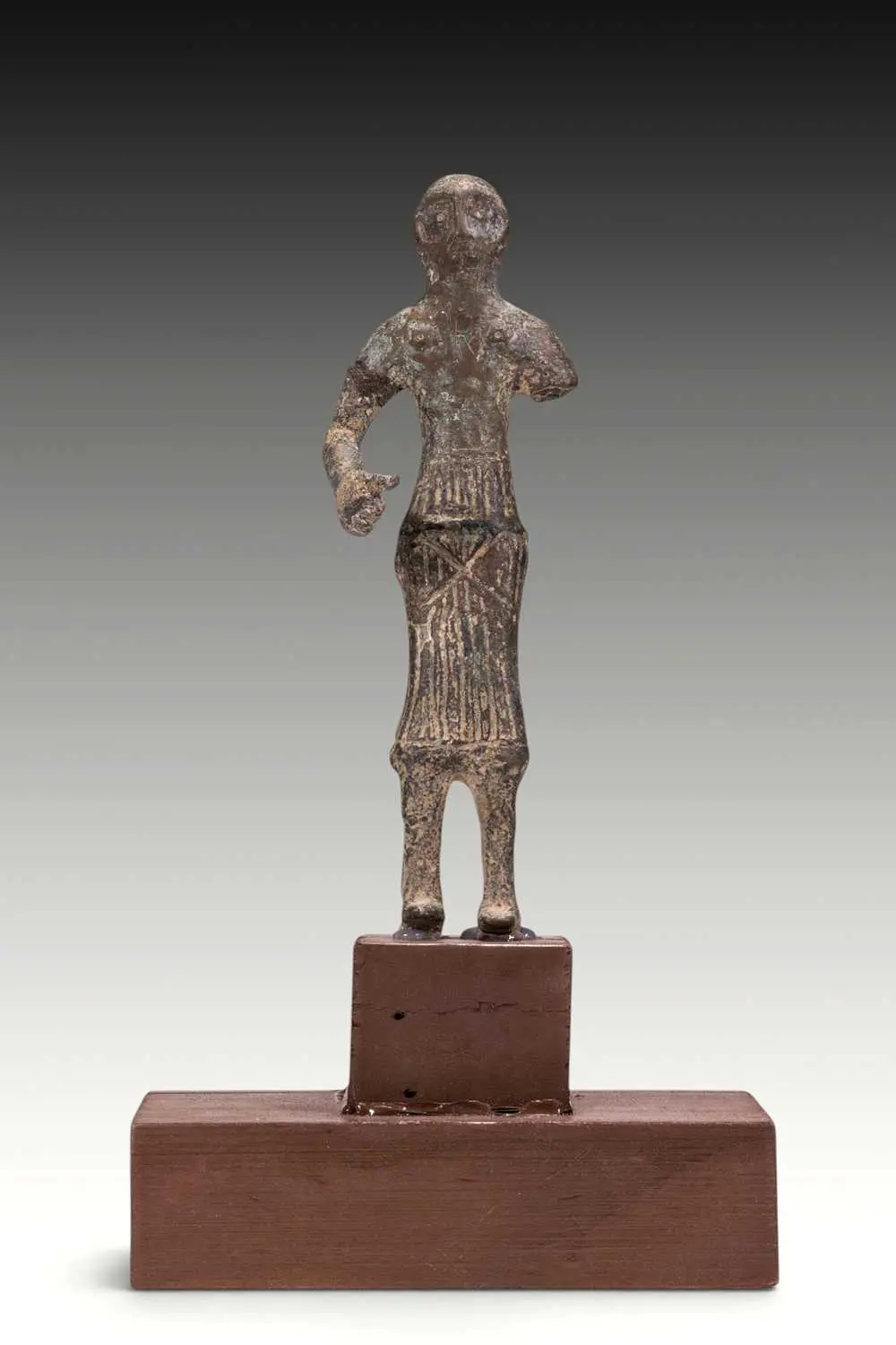 LARGE SYRO-HITTITE BRONZE IDOL