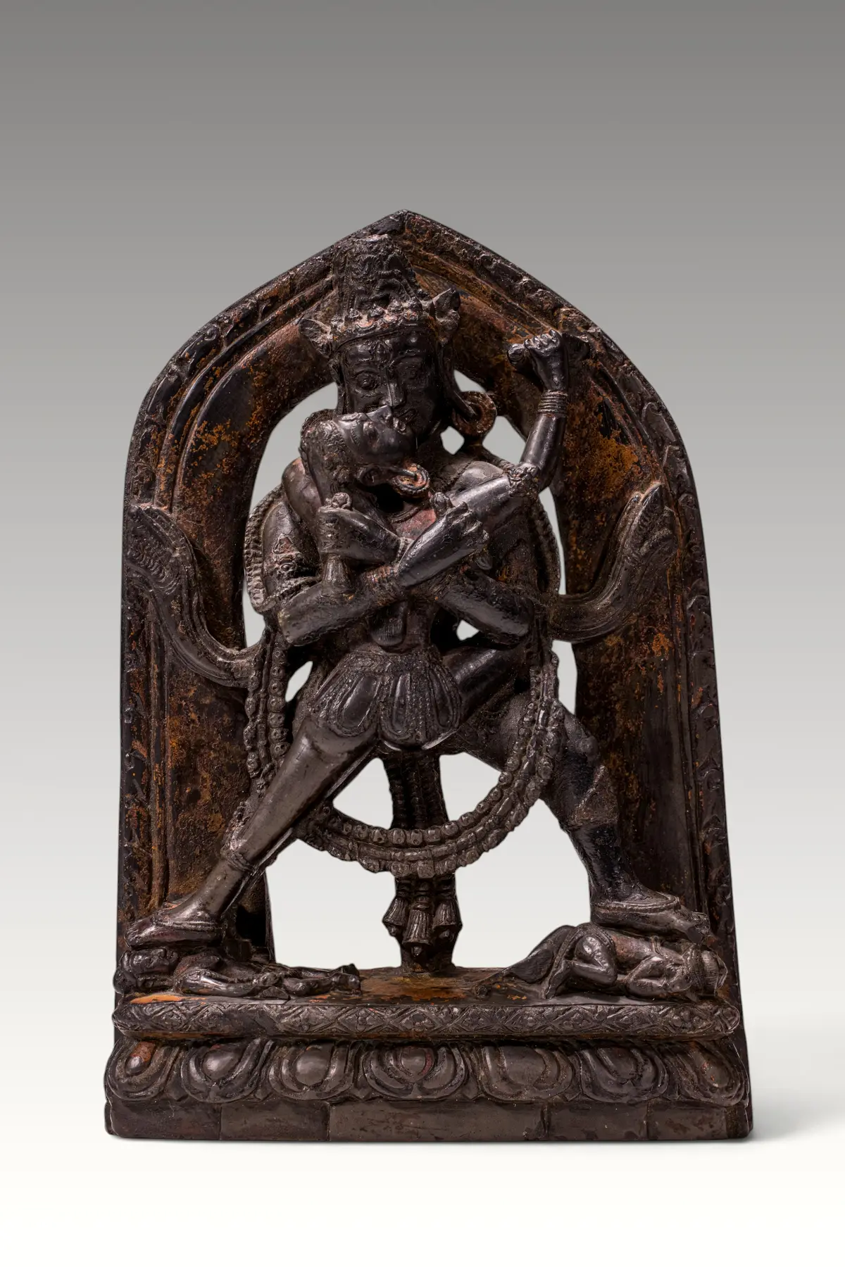 TIBETAN STONE SCULPTURE OF CHAKRASAMVARA