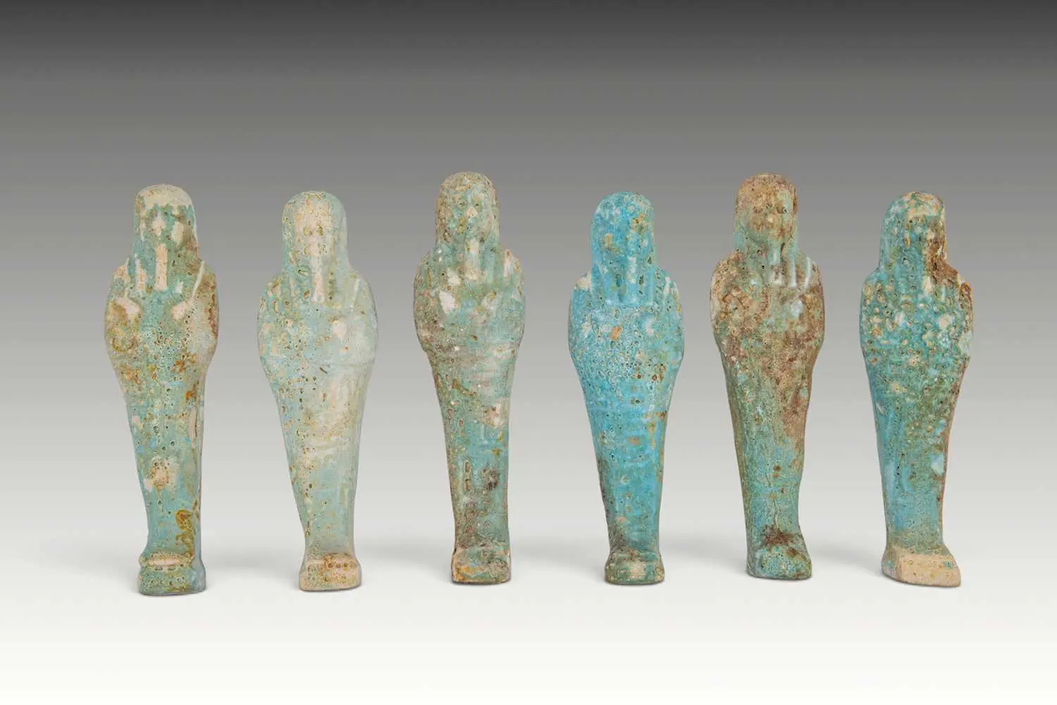 COLLECTION OF EGYPTIAN FAIENCE USHABTIS