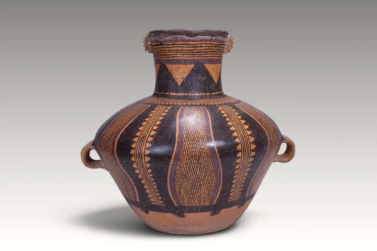 CHINESE MAJIAYAO BANSHAN PAINTED POTTERY JAR