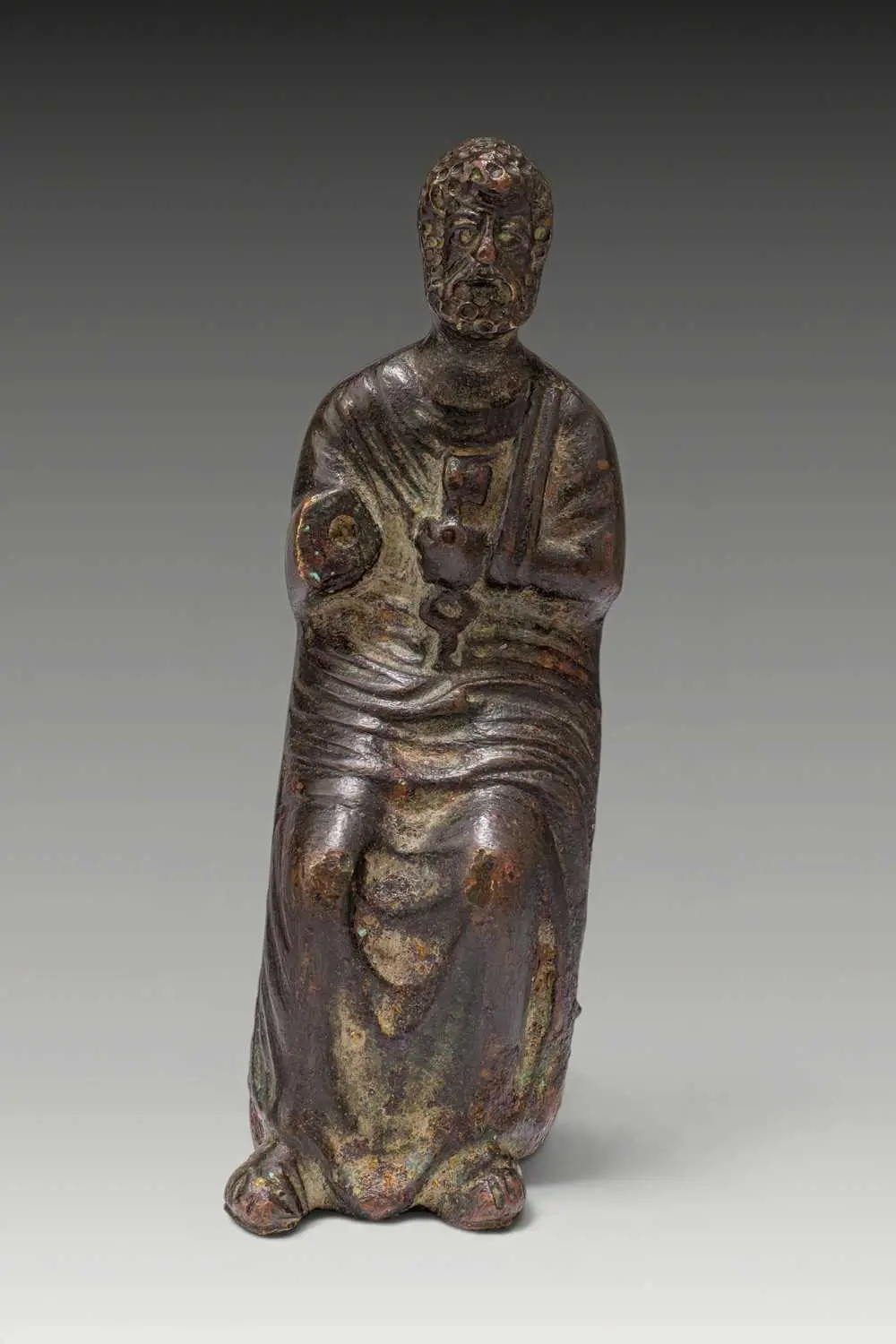 MEDIEVAL BRONZE SAINT PETER