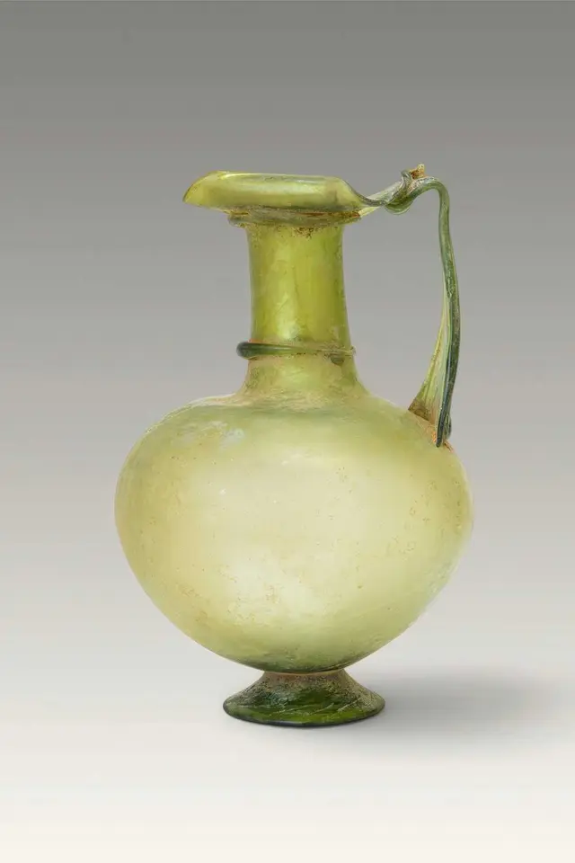 ROMAN GREEN GLASS JUG