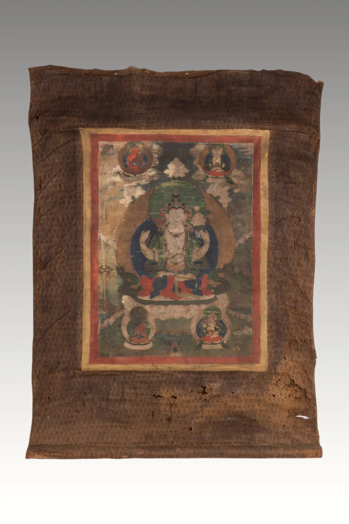 TIBETAN TANGKA DEPICTING AVALOKITESVARA