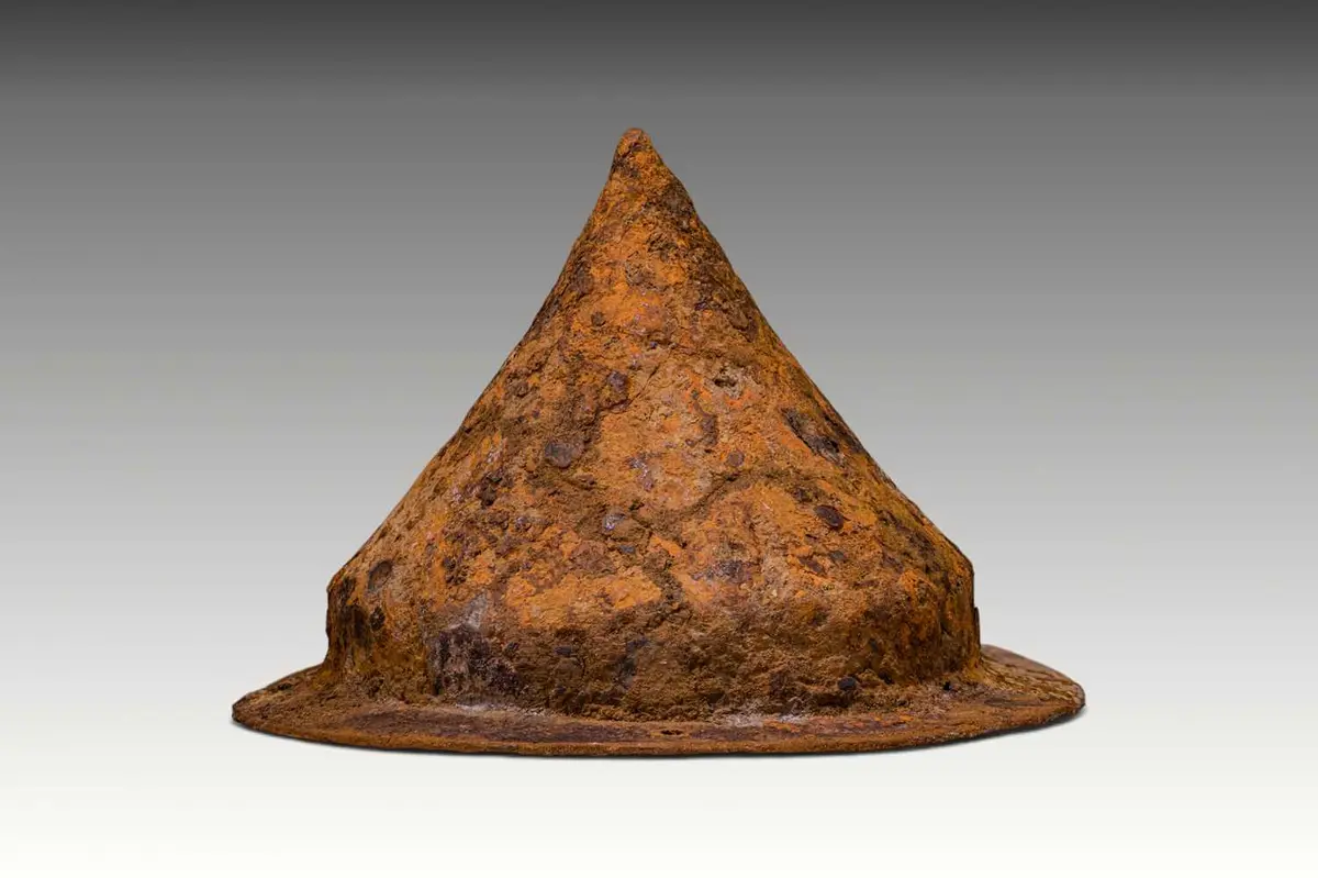 RARE VIKING IRON UMBO