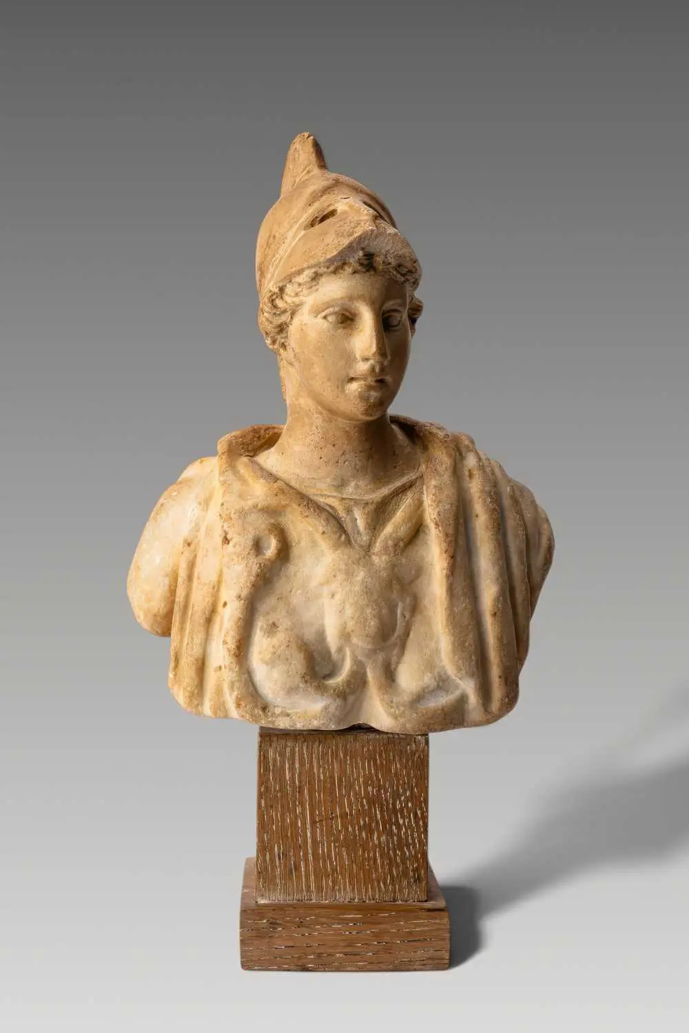 BEAUTIFUL ROMAN MARBLE BUST OF ATHENA