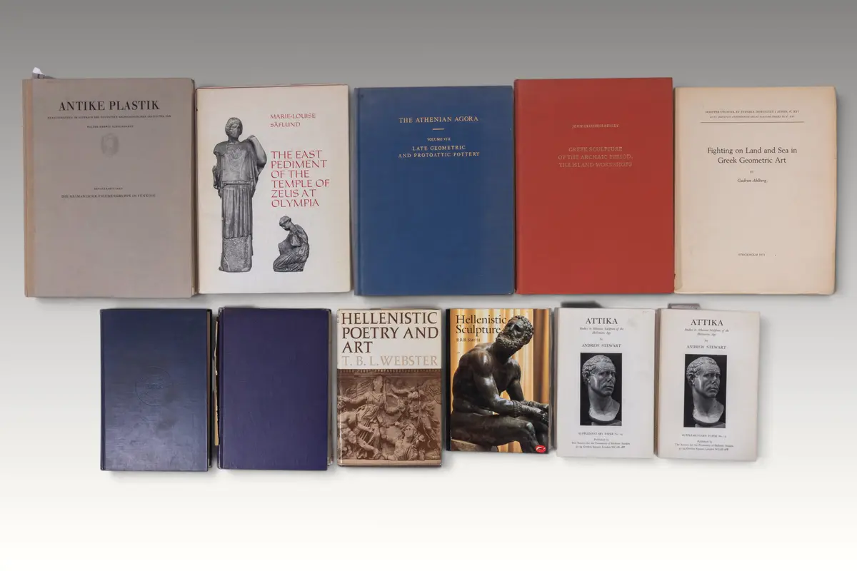 COLLECTION OF BOOKS ON GREEK ART