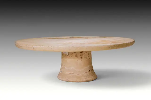 EGYPTIAN ALABASTER OFFERING TABLE - EX SOTHEBY'S