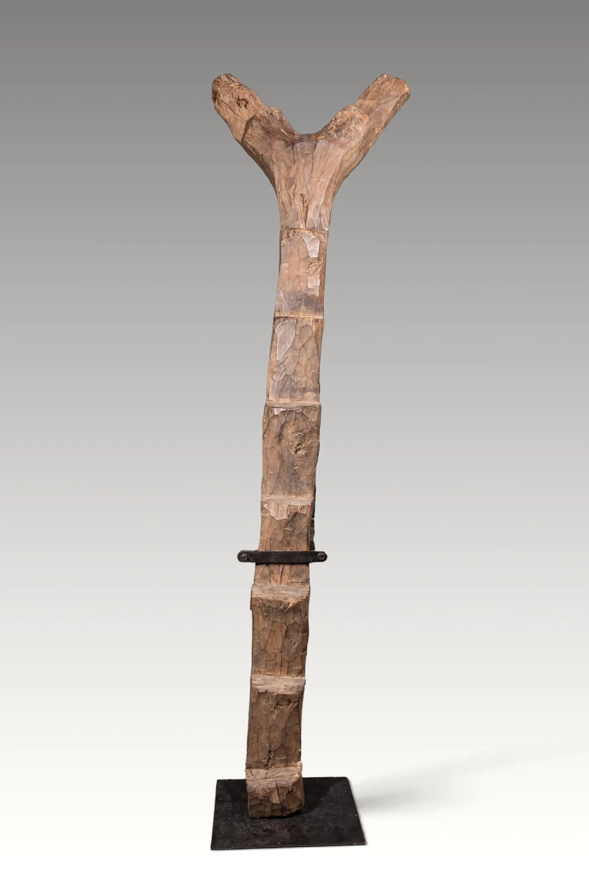 TALL WOODEN DOGON LADDER