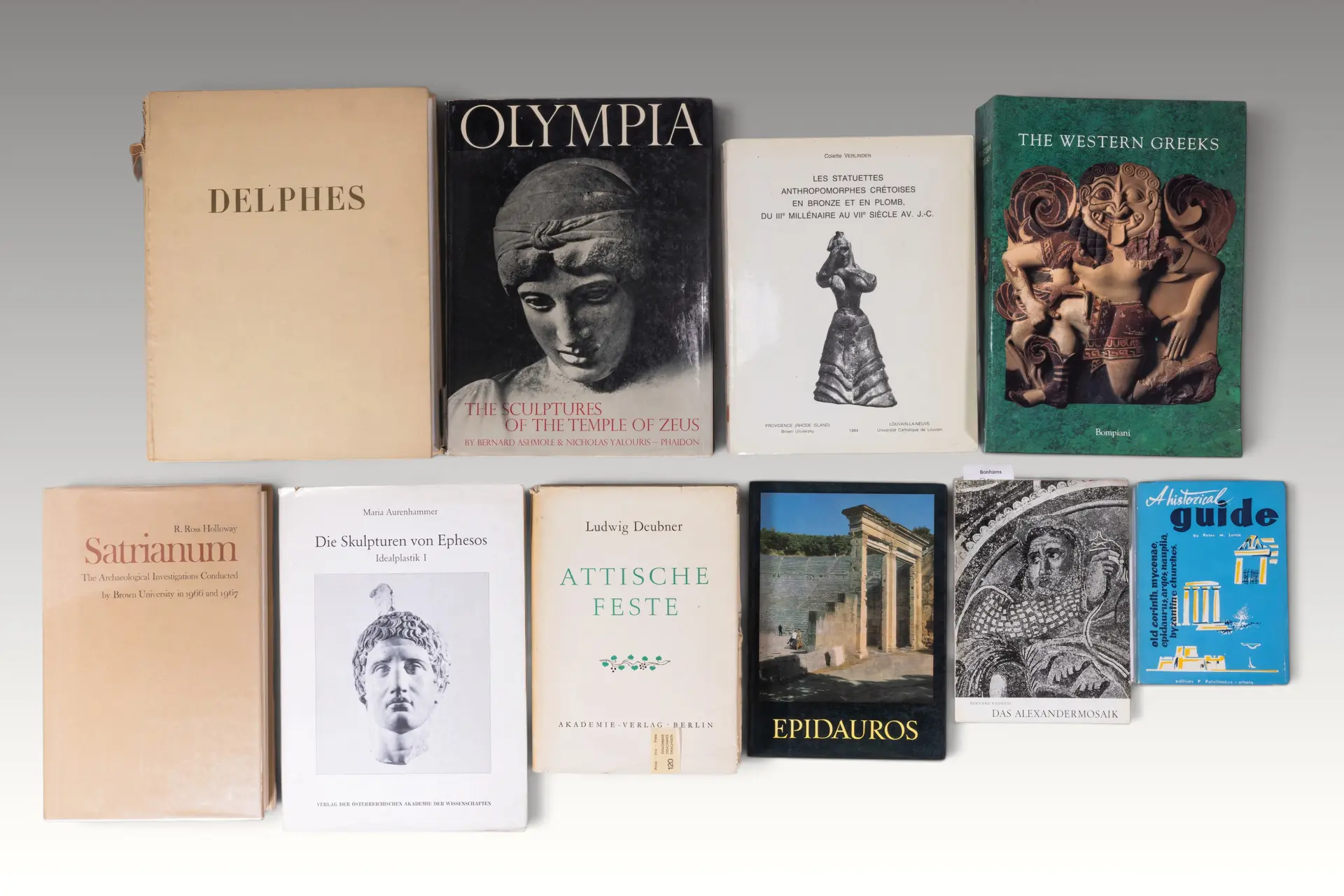 COLLECTION OF BOOKS ON GREEK ART