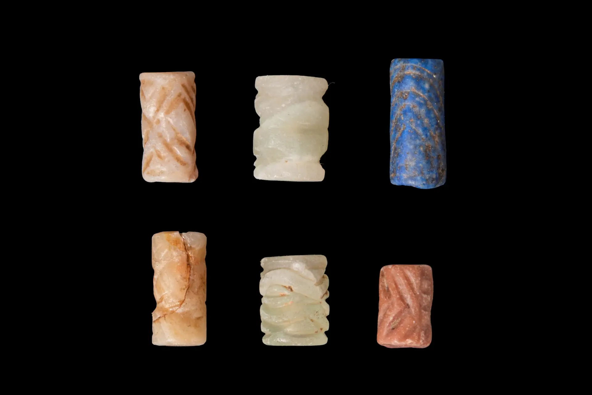 COLLECTION OF MESOPOTAMIAN JAMDET NASR STONE CYLINDER SEALS