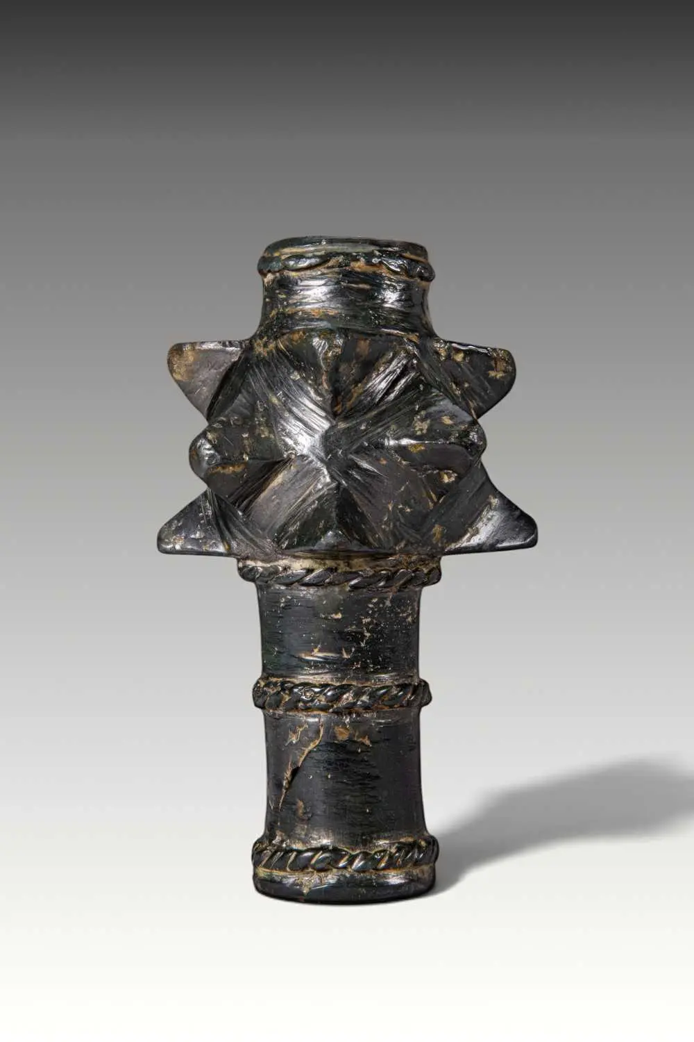 MEDIEVAL BRONZE MACE HEAD