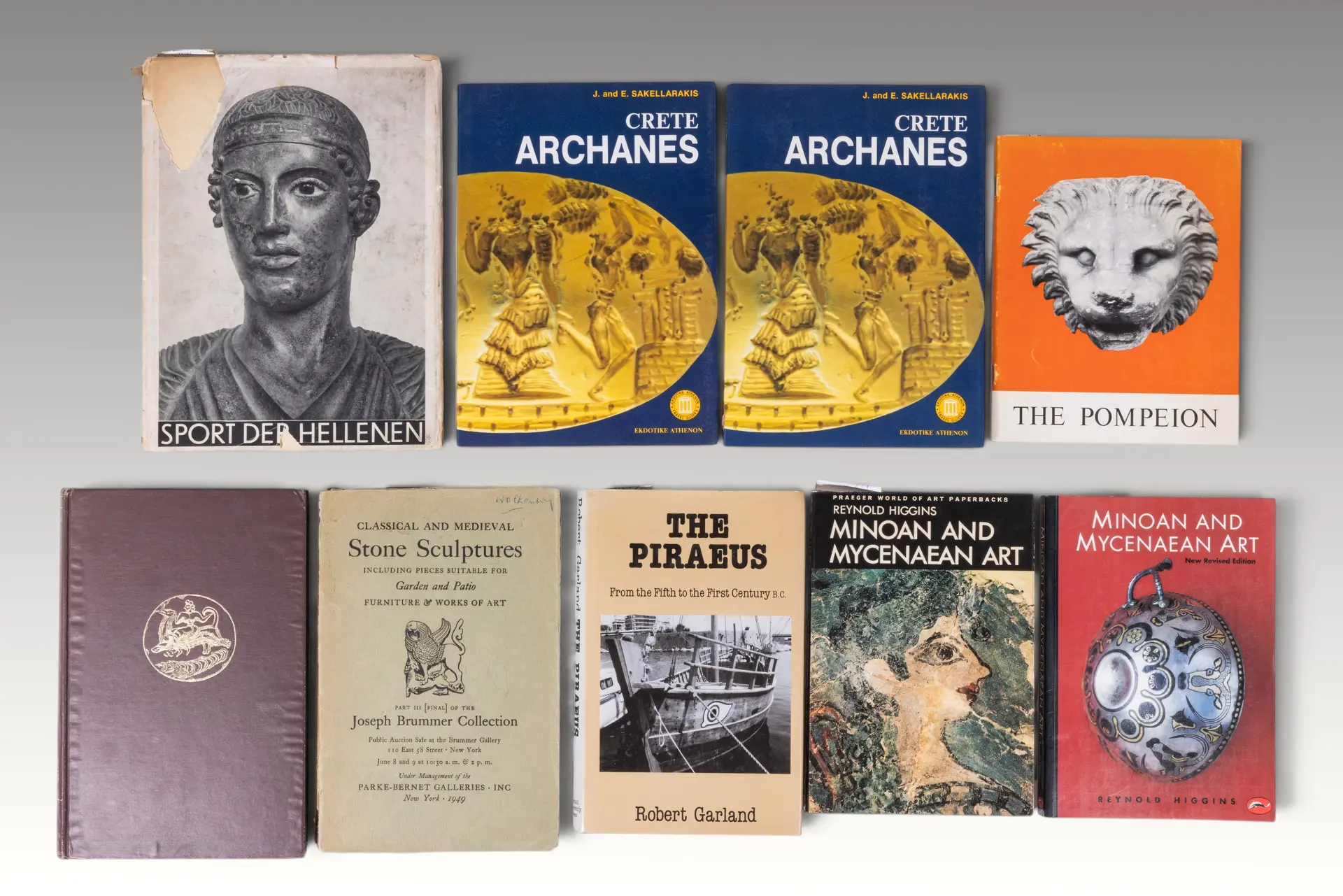 COLLECTION OF BOOKS ABOUT GREEK ART
