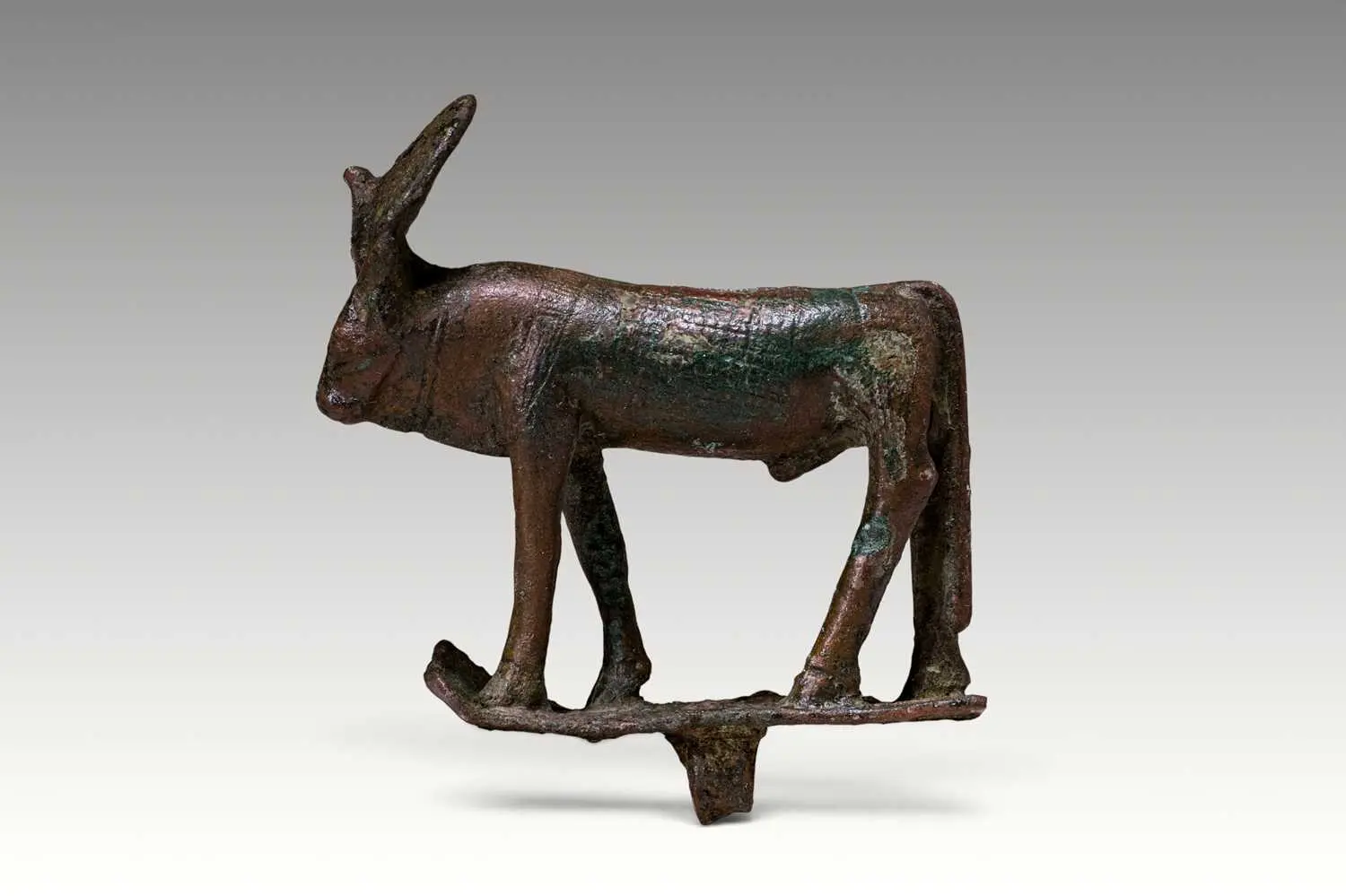 EGYPTIAN BRONZE APIS BULL FIGURINE