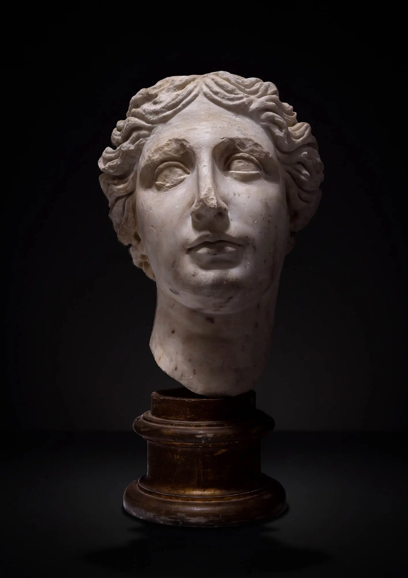 SUPERB ROMAN MARBLE HEAD OF VENUS "MILO" TYPE