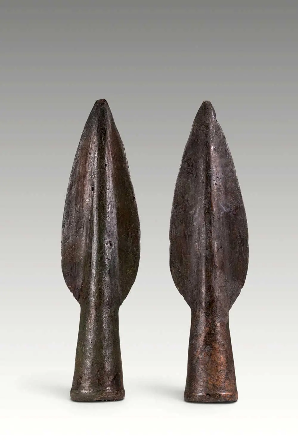 PAIR OF NORWEGIAN BRONZE AGE SPEARHEADS